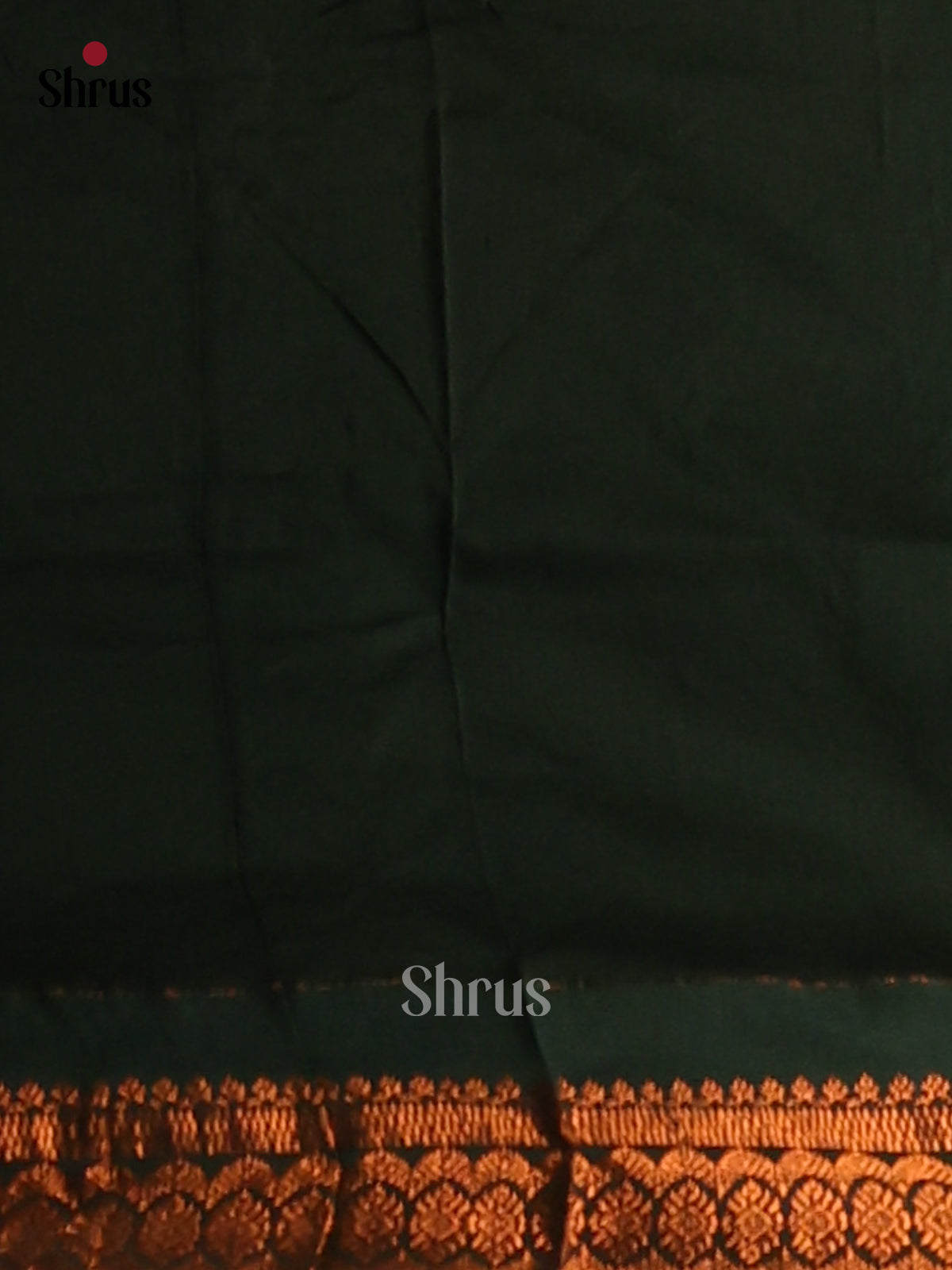 Brown with Green- Kalyani Cotton Saree - Shop on Shrus.com