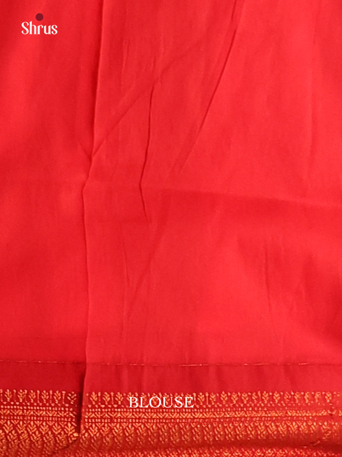 Orange with Red- Kalyani Cotton Saree - Shop on Shrus.com