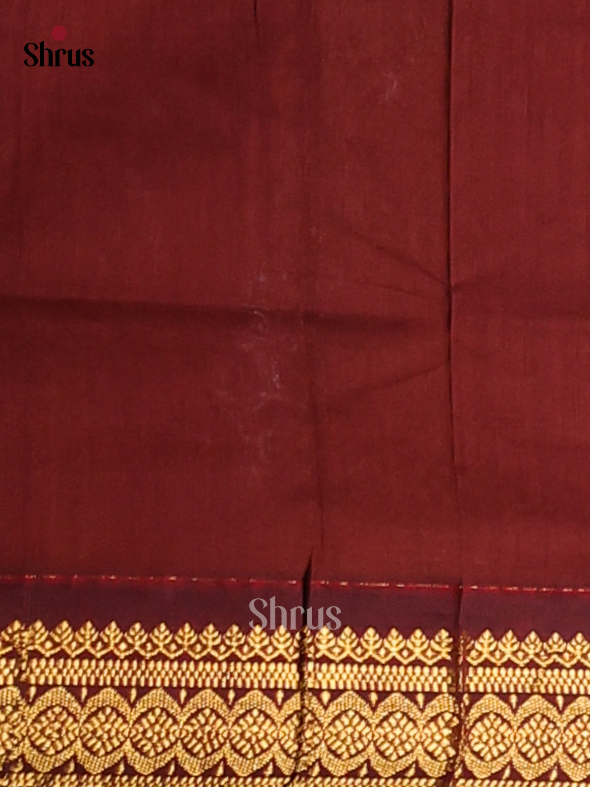 Exquisite Blue Kalyani Cotton Saree with Maroon Zari Pallu & Border - Shop on Shrus.com