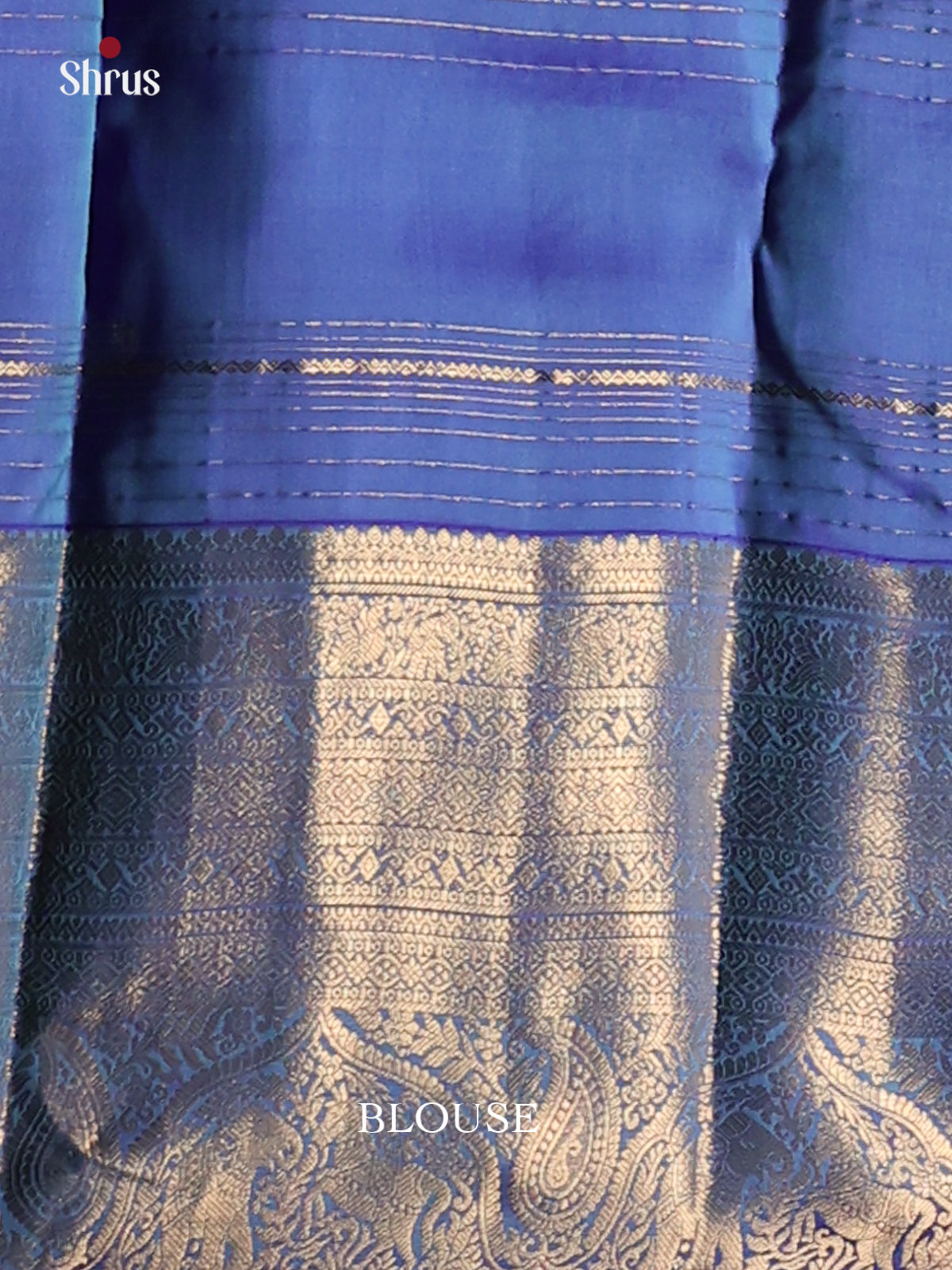 Green & Blue - Kanchipuram-halfpure Saree - Shop on Shrus.com