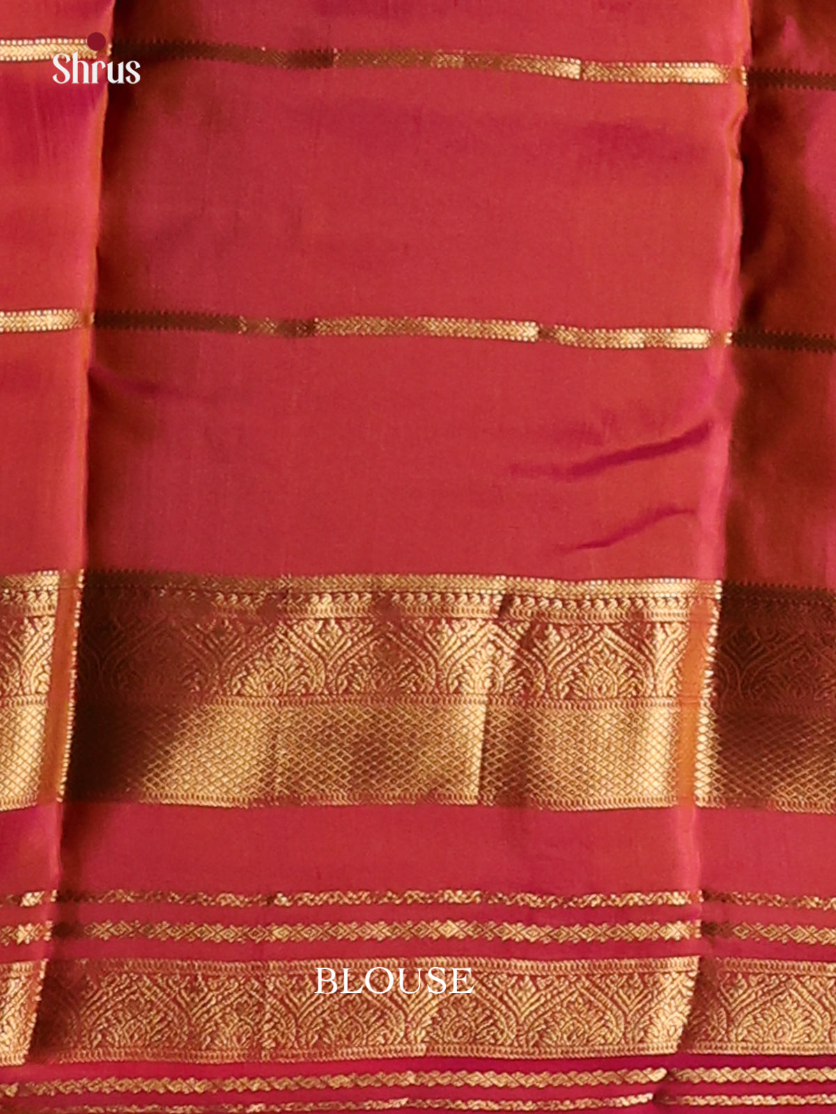 Mustard & Maroon - Kanchipuram-halfpure Saree - Shop on Shrus.com