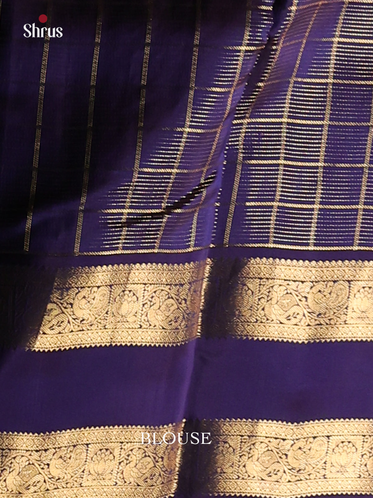 Green & Violet- Kanchipuram-halfpure Saree - Shop on Shrus.com