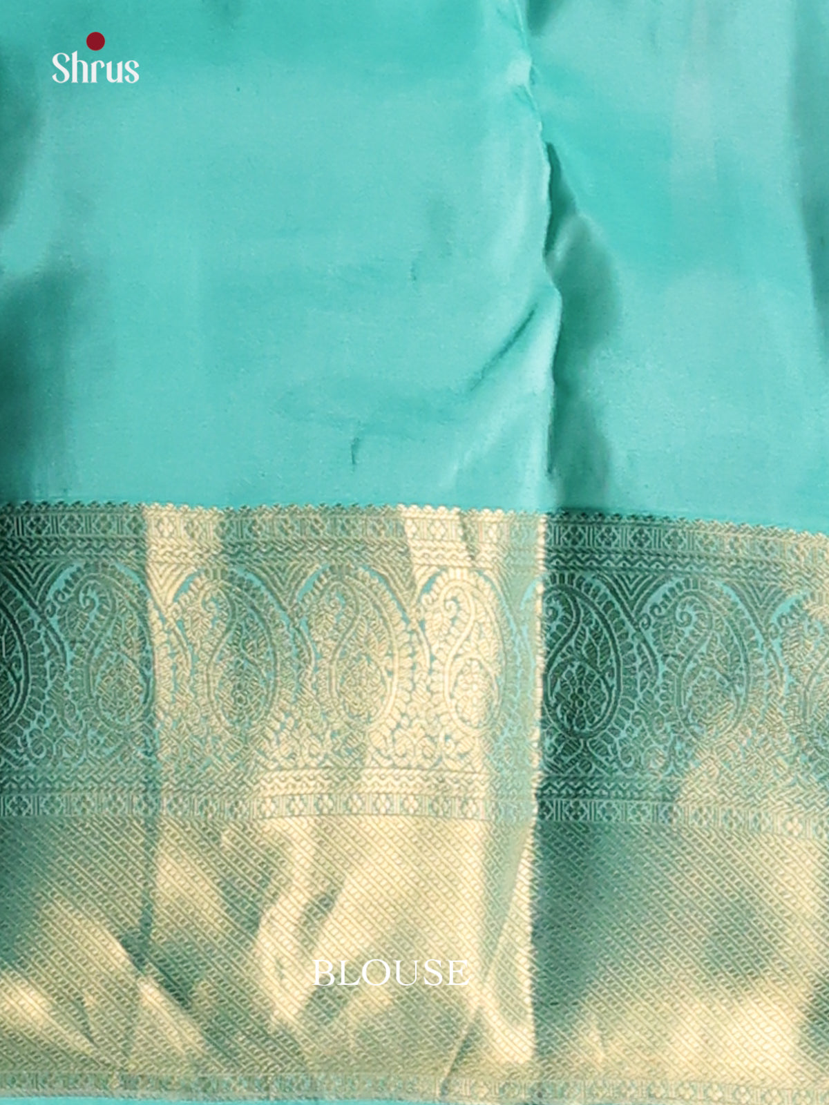 Teal Blue(SIngle Tone) - Kanchipuram-halfpure Saree - Shop on Shrus.com