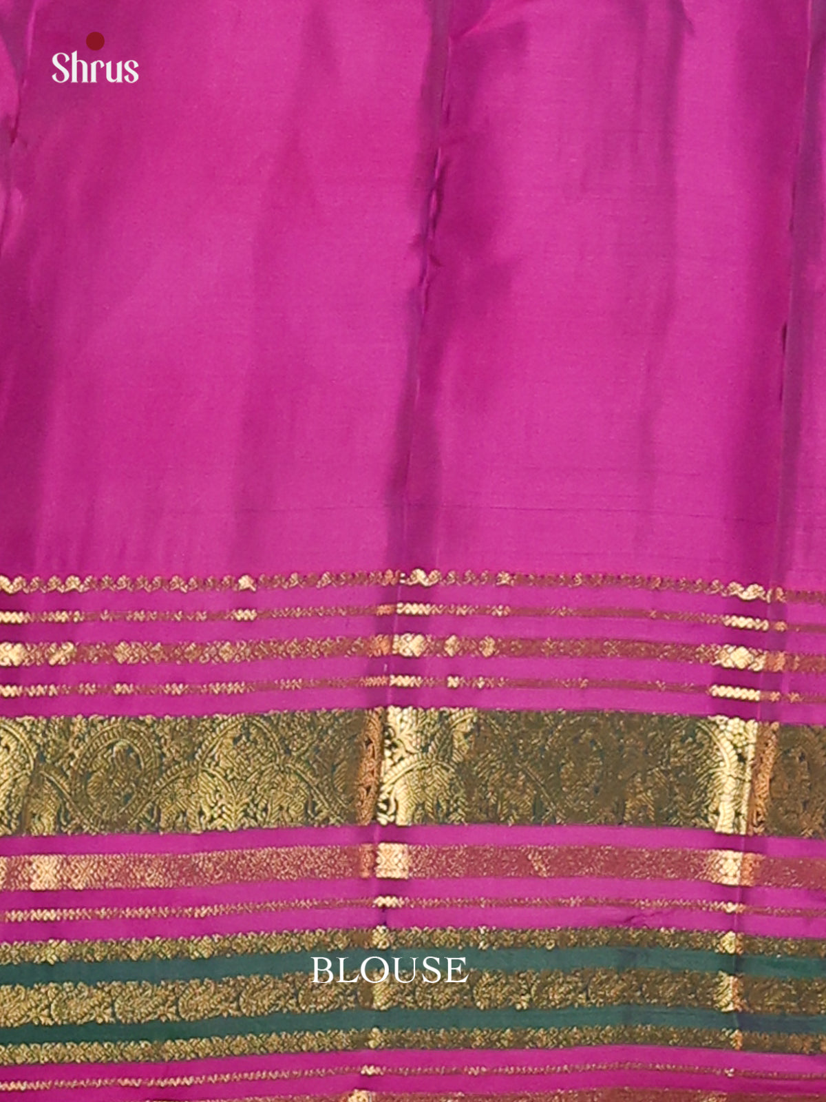 Blue & Purple- Kanchipuram-halfpure Saree - Shop on Shrus.com