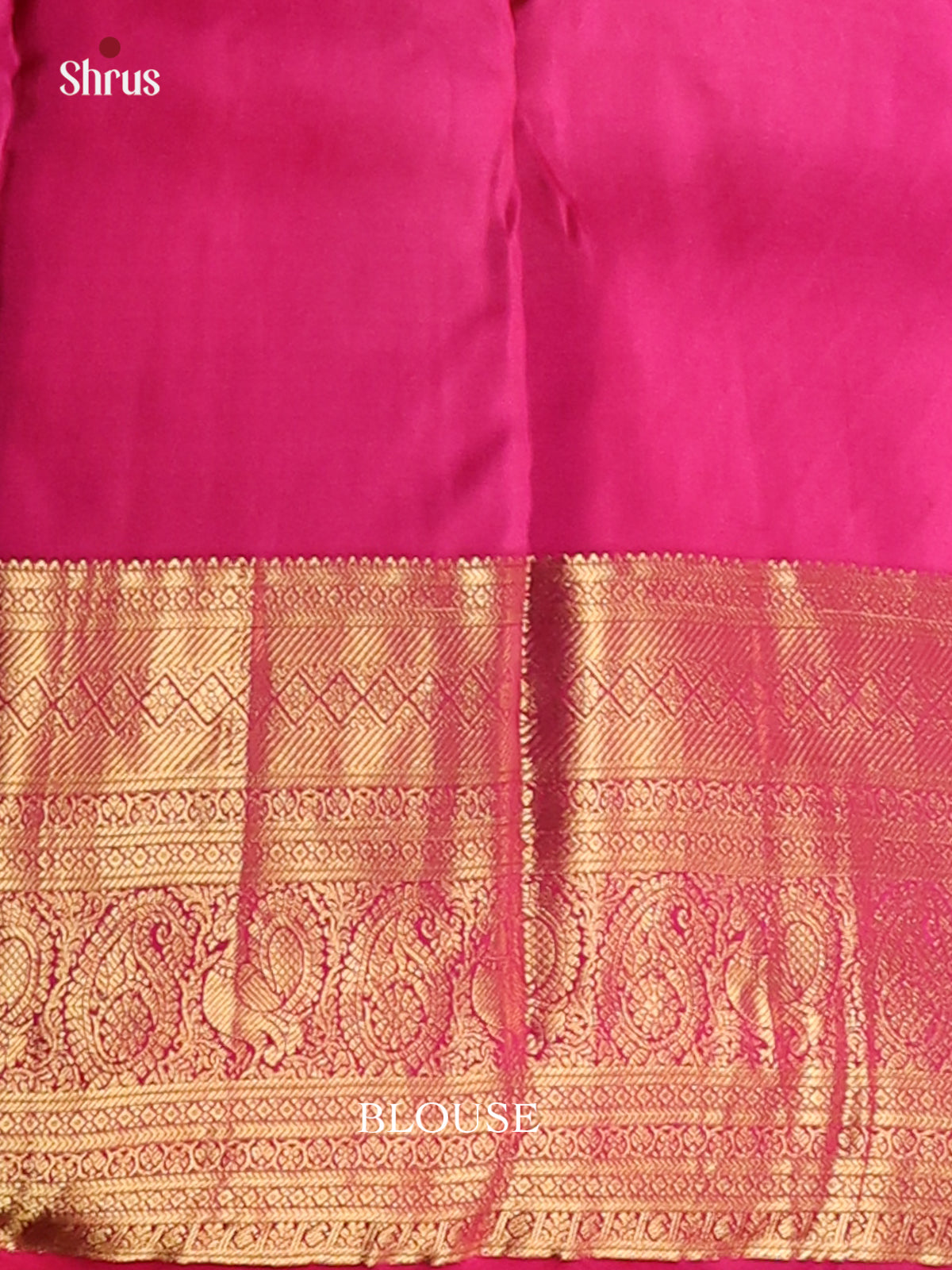 Orange & Pink - Kanchipuram-halfpure Saree - Shop on Shrus.com