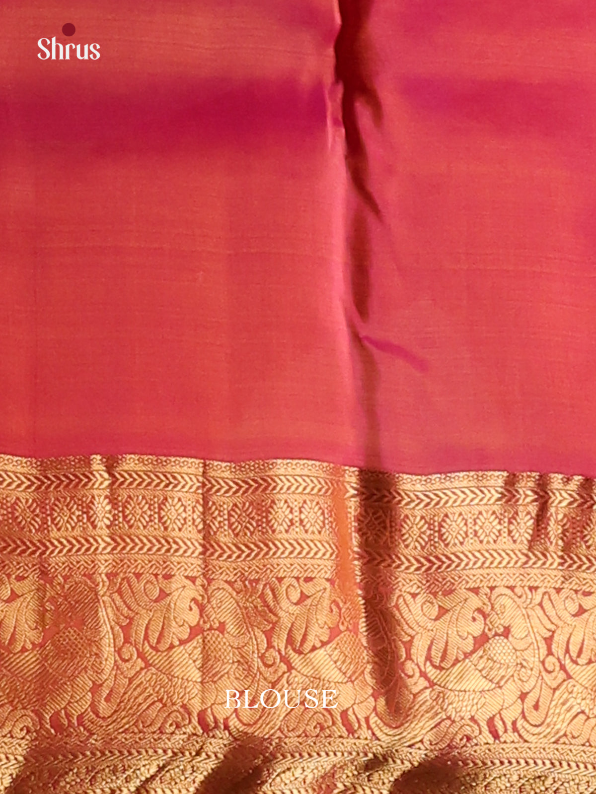 Mustard & Red- Kanchipuram-halfpure Saree - Shop on Shrus.com