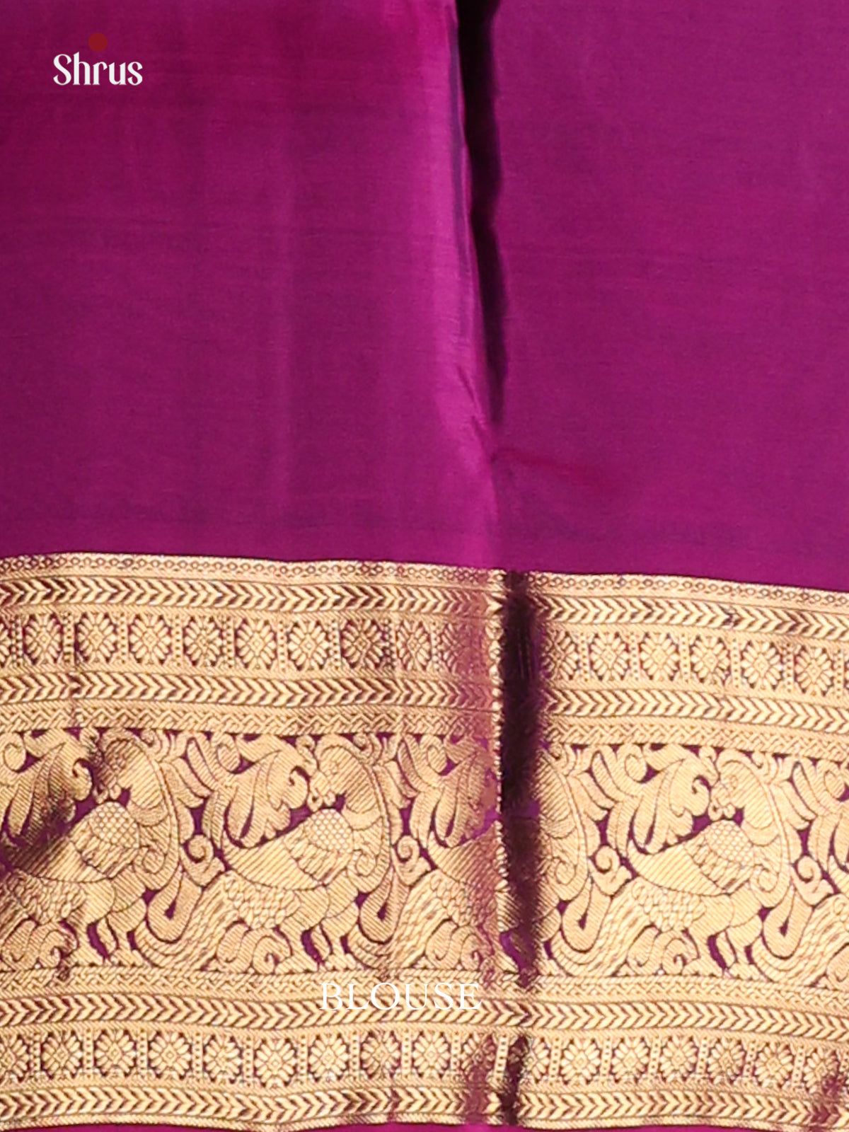 Black & Purple- Kanchipuram-halfpure Saree - Shop on Shrus.com