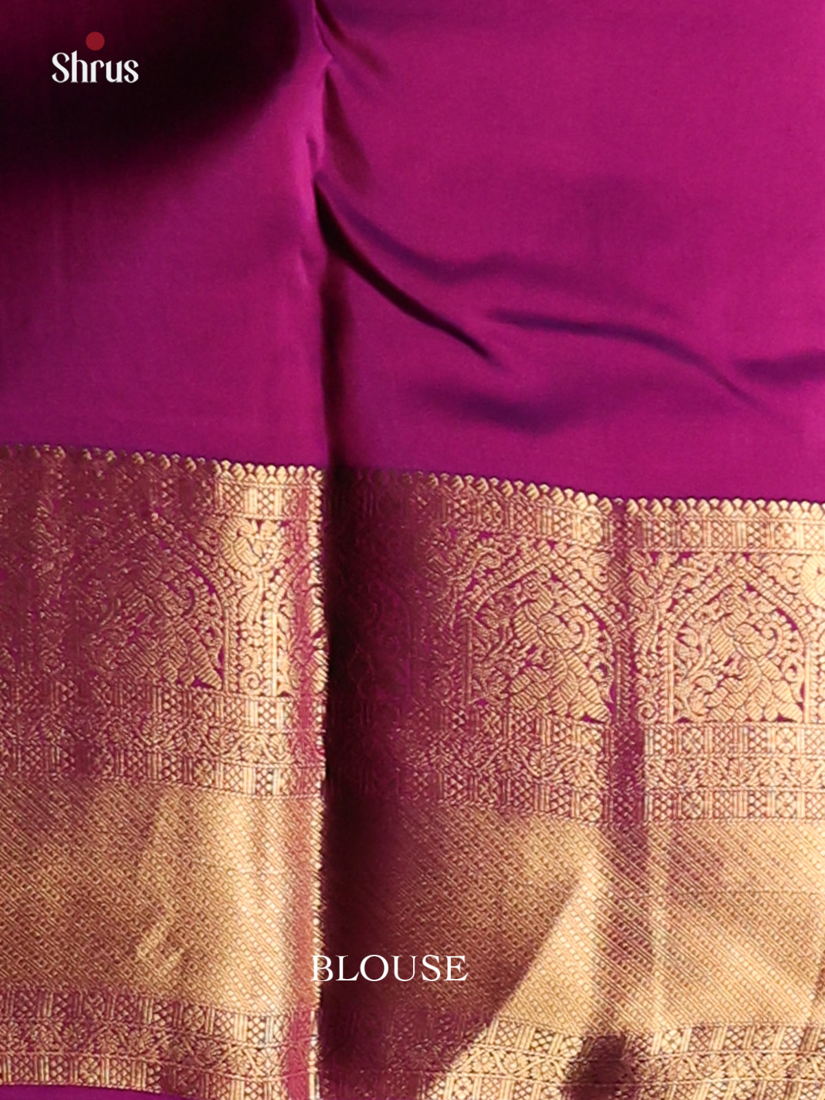 Pink & Purple- Kanchipuram-halfpure Saree - Shop on Shrus.com