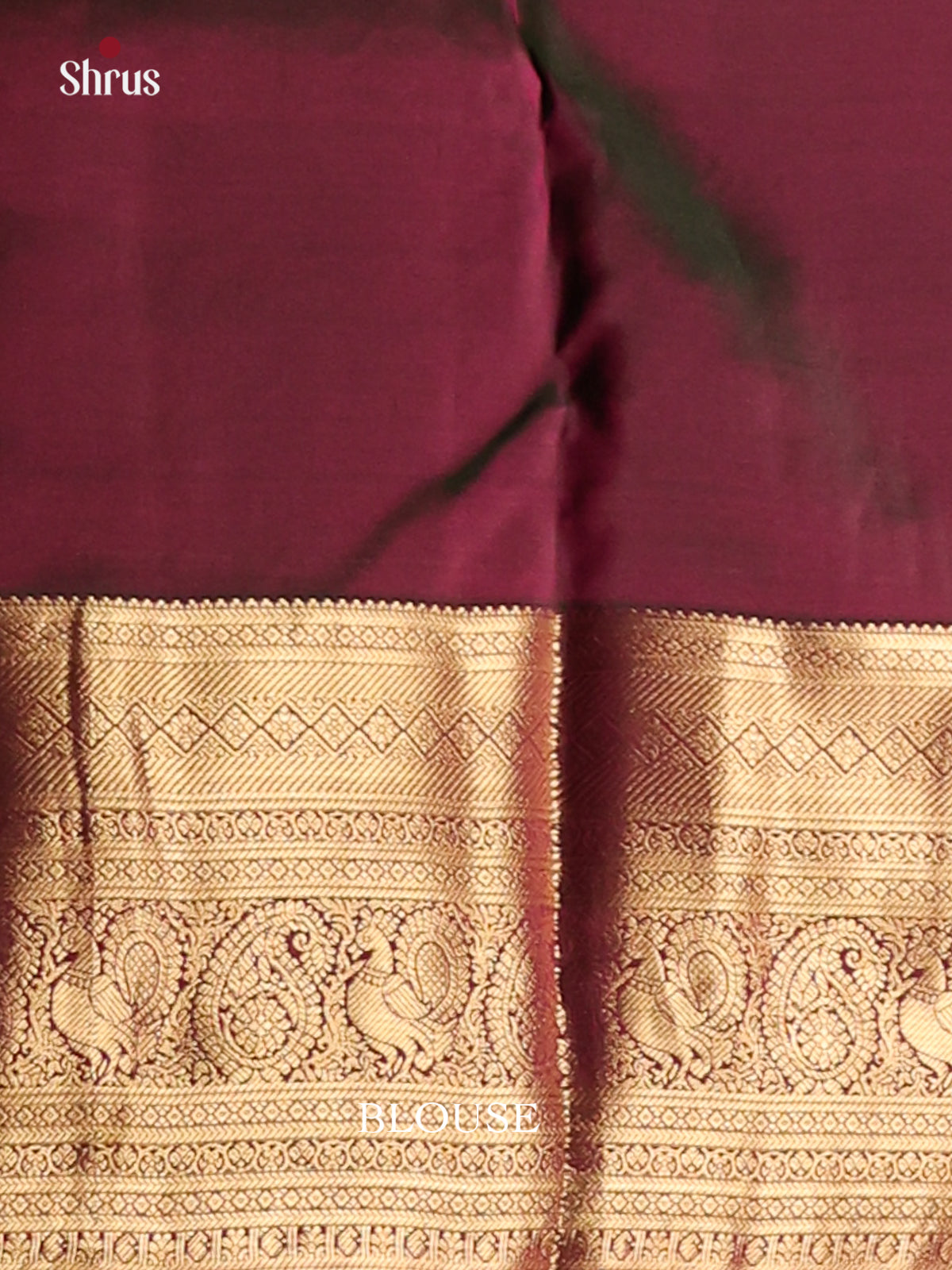 Orange & Maroon - Kanchipuram-halfpure Saree - Shop on Shrus.com
