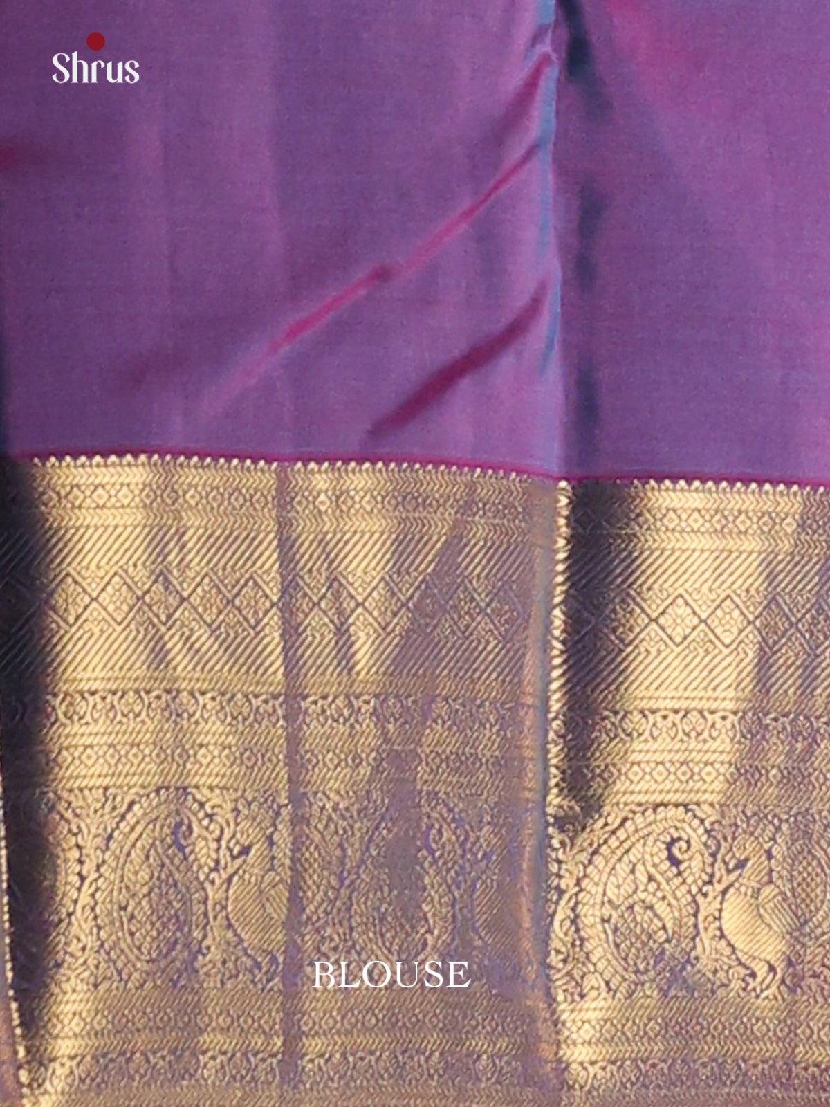 Blue & Violet - Kanchipuram-halfpure Saree - Shop on Shrus.com
