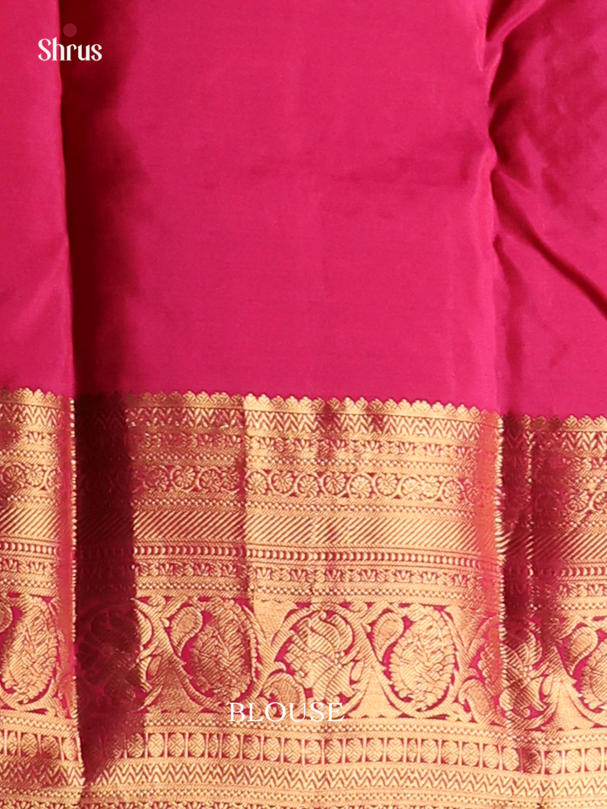 Orange & Purple - Kanchipuram-halfpure Saree - Shop on Shrus.com