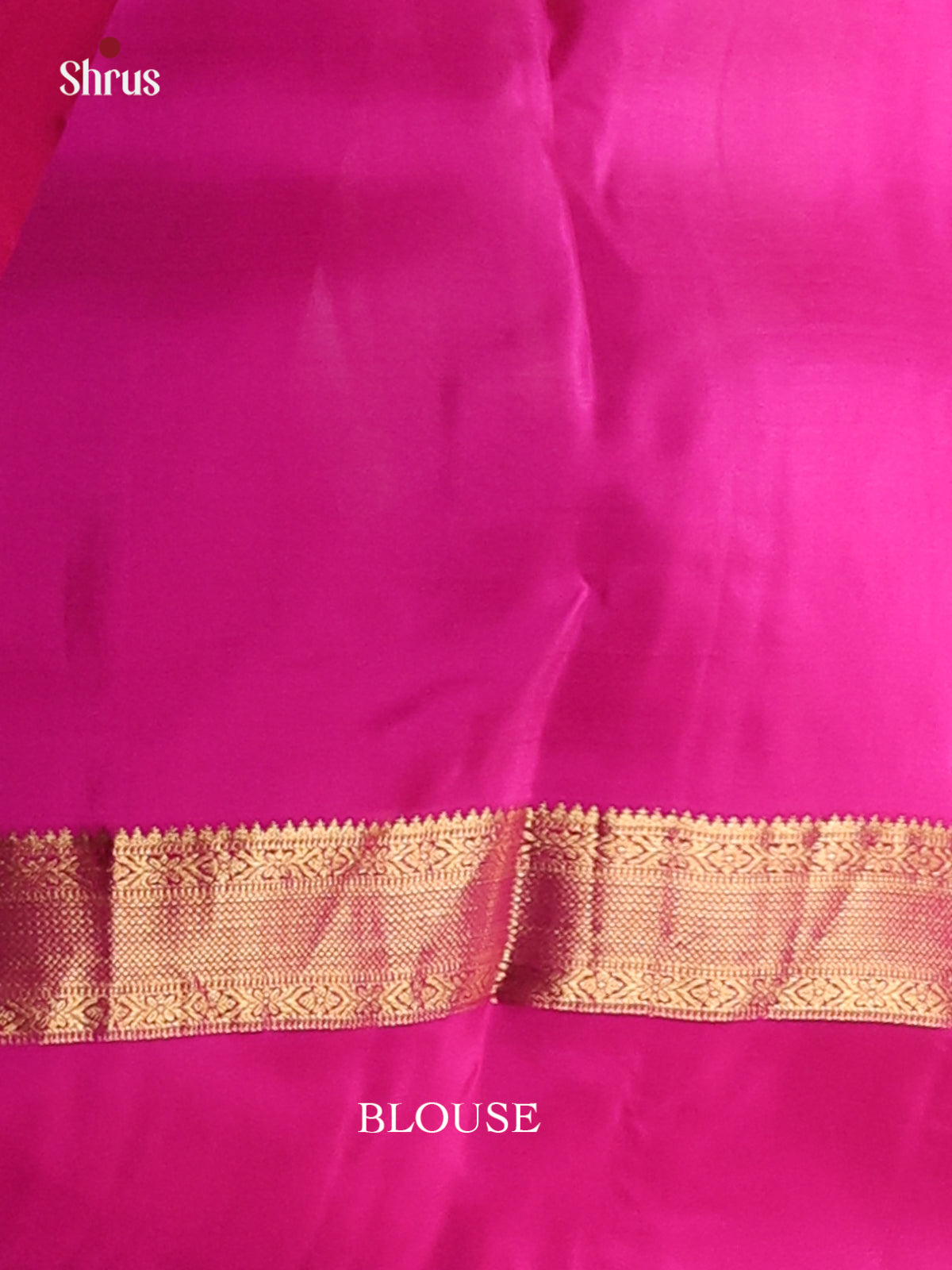 Orange & Pink - Kanchipuram-halfpure Saree - Shop on Shrus.com
