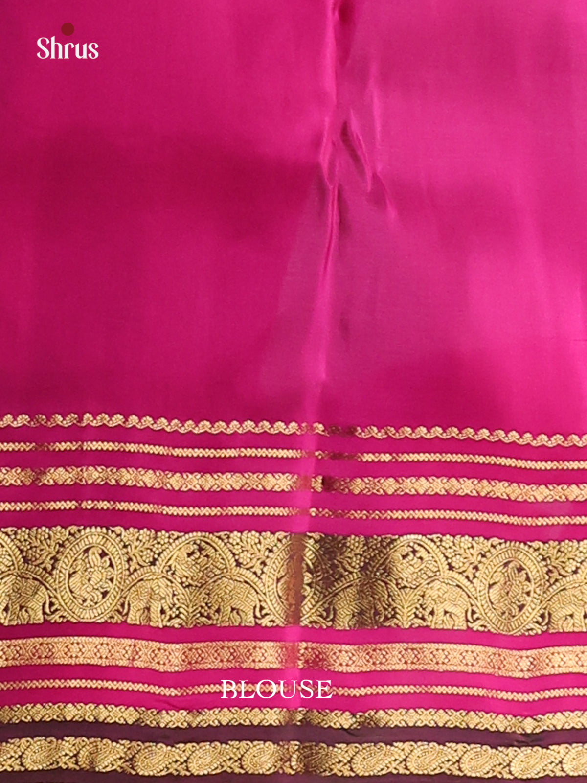 Purple & Majenta - Kanchipuram-halfpure Saree - Shop on Shrus.com