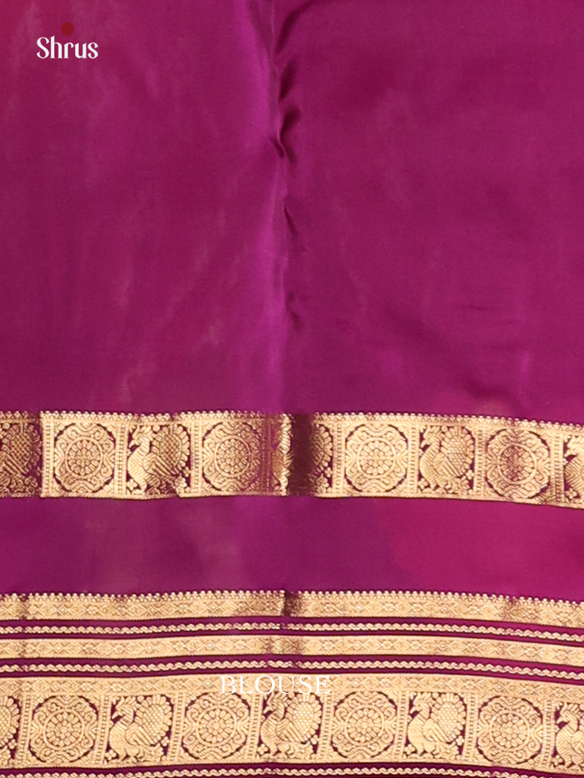 Dusty Pink & Purple - Kanchipuram-halfpure Saree - Shop on Shrus.com