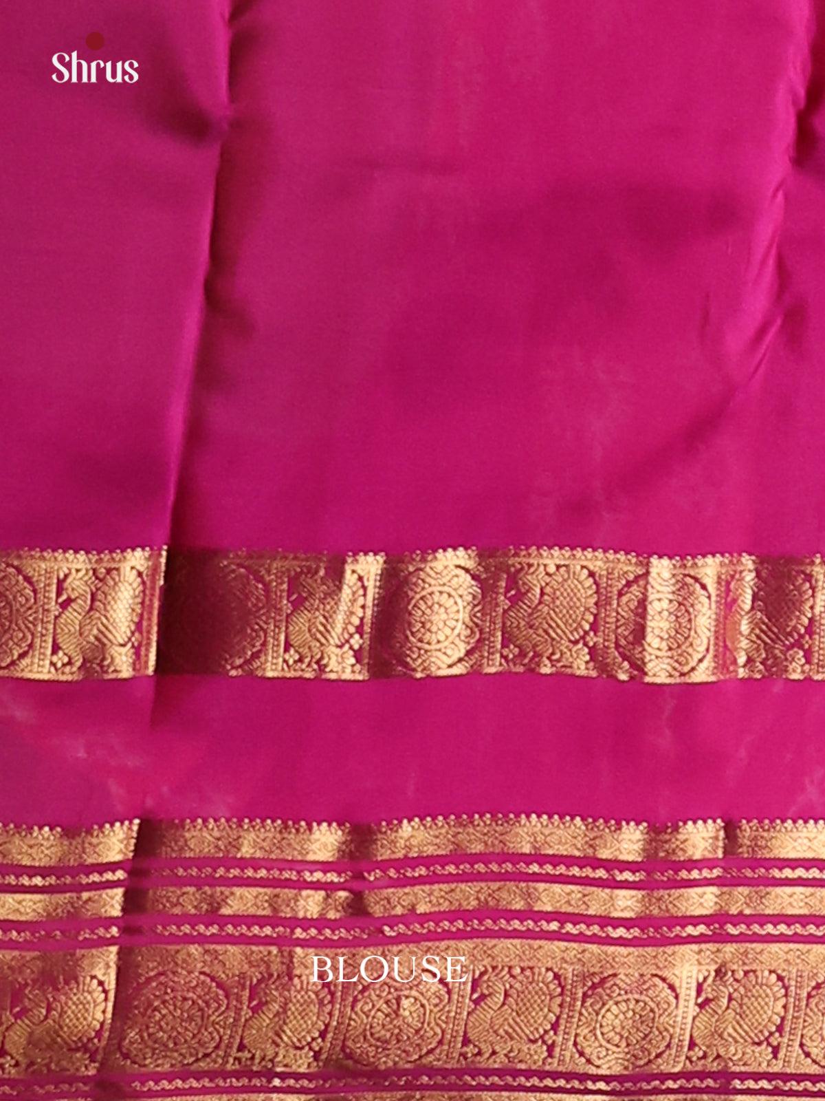 Pink & Purple - Kanchipuram-halfpure Saree - Shop on Shrus.com