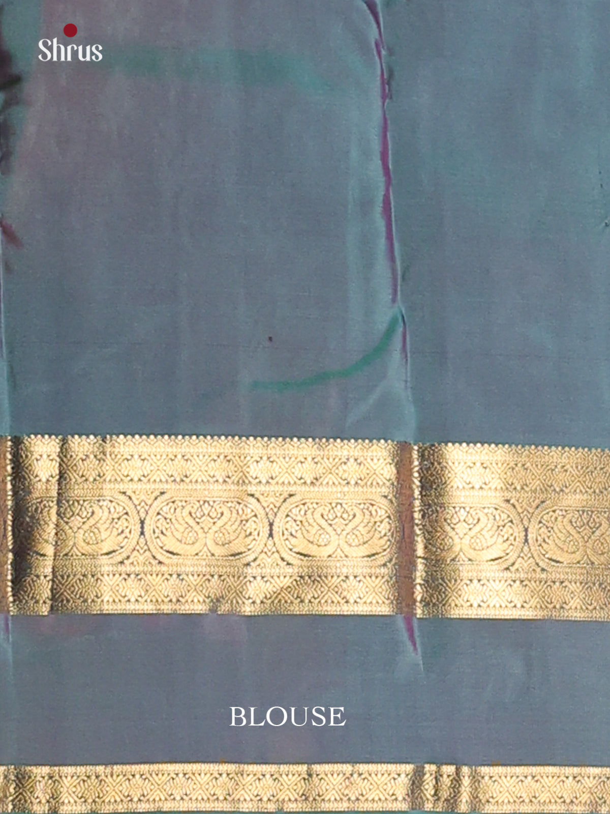 maroon & Double Shaded Blue - Kanchipuram-halfpure Saree - Shop on Shrus.com