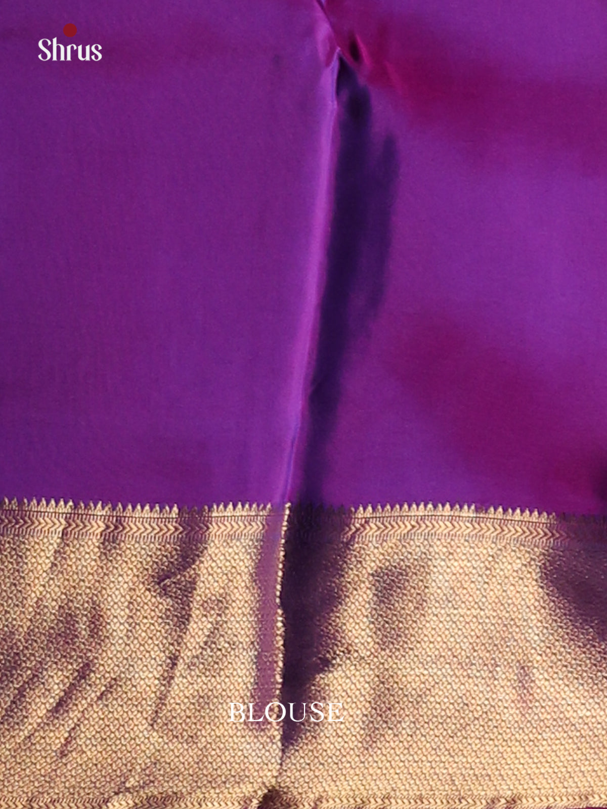 Blue & Purple - Kanchipuram-halfpure Saree - Shop on Shrus.com