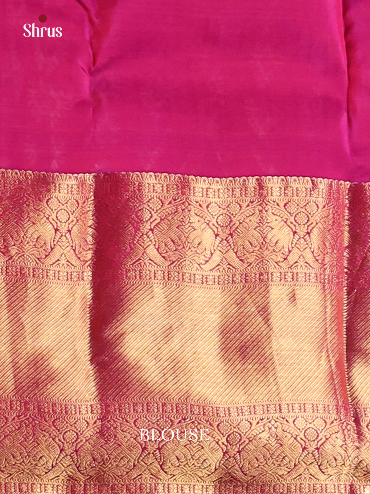 Orange & Purple - Kanchipuram-halfpure Saree - Shop on Shrus.com