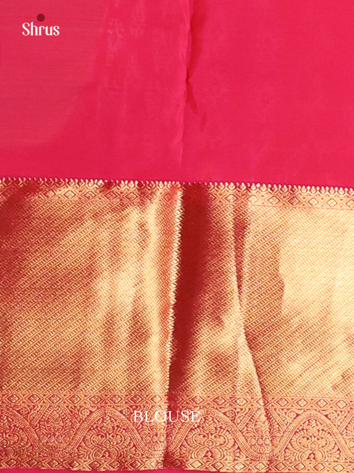 Sunset Orange & Pink - Kanchipuram-halfpure Saree - Shop on Shrus.com