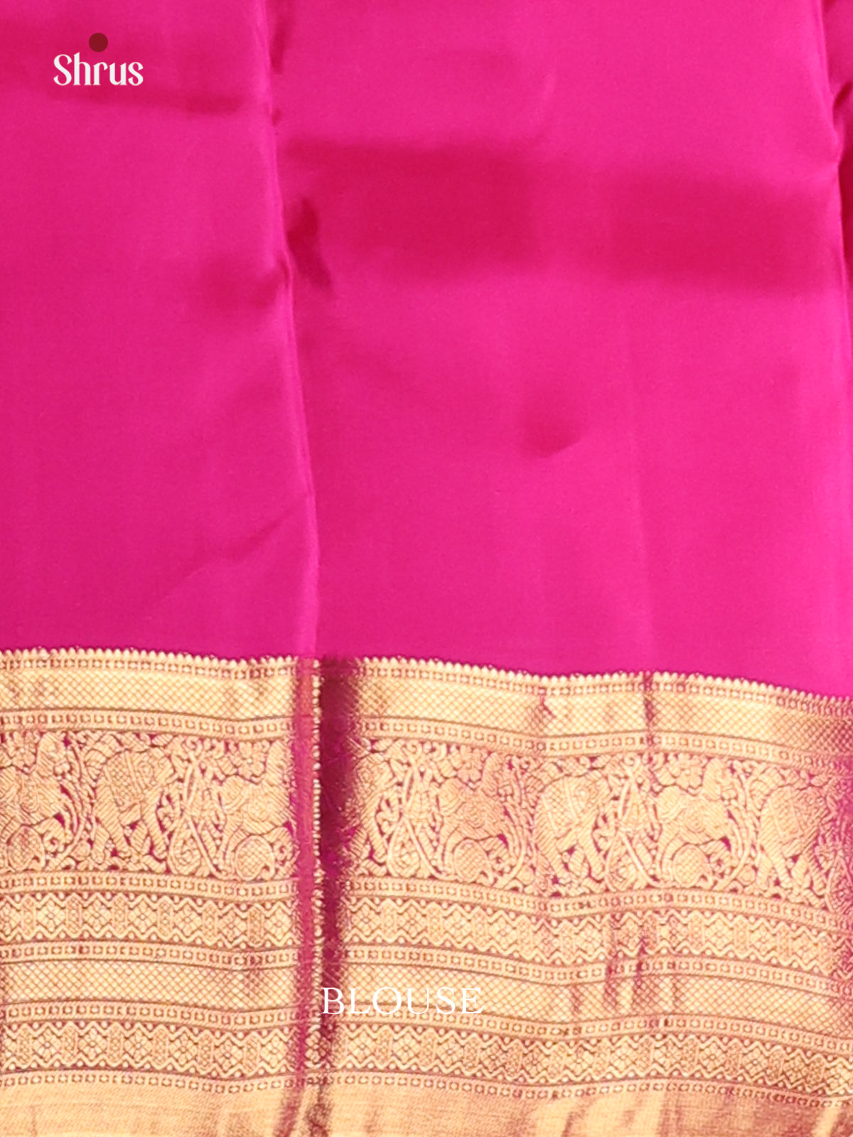 Orangish Pink & Pink - Kanchipuram-halfpure Saree - Shop on Shrus.com
