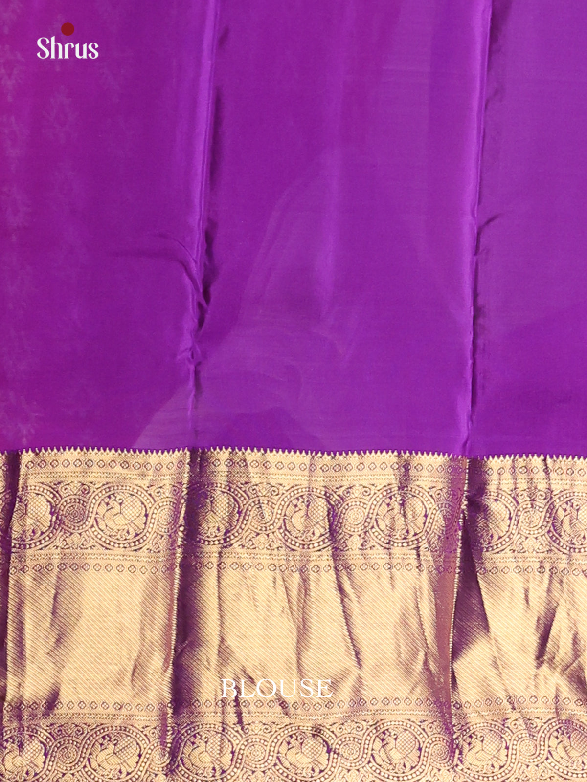 Grey & Violet - Kanchipuram-halfpure Saree - Shop on Shrus.com