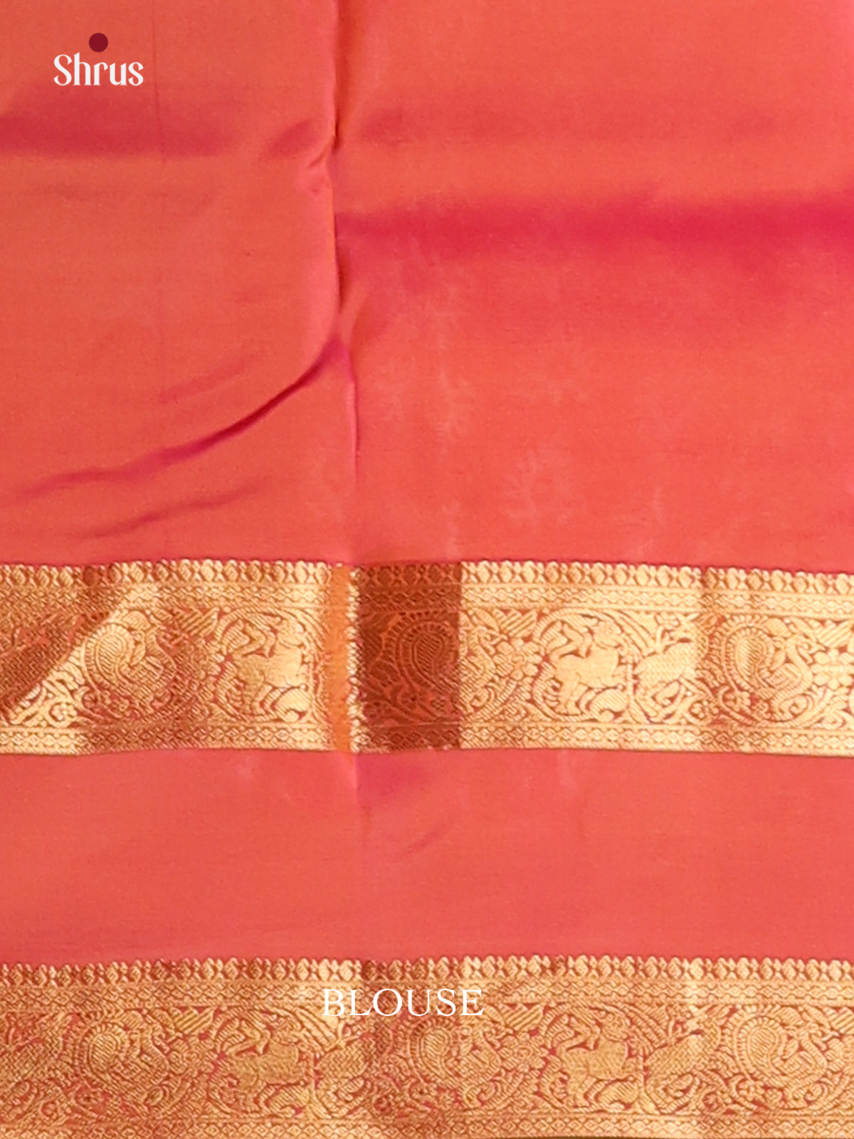 Yellow & Orange- Kanchipuram-halfpure Saree - Shop on Shrus.com