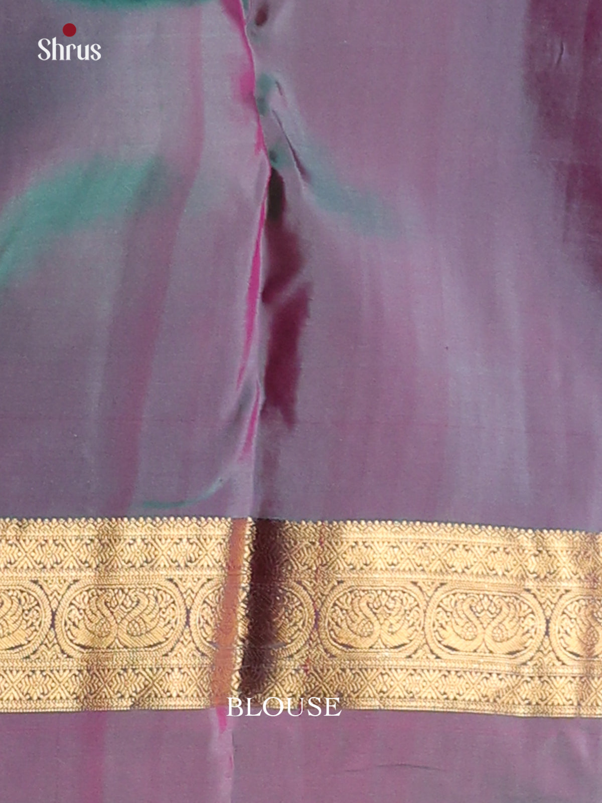 Red & Double shade purple - Kanchipuram-halfpure Saree - Shop on Shrus.com