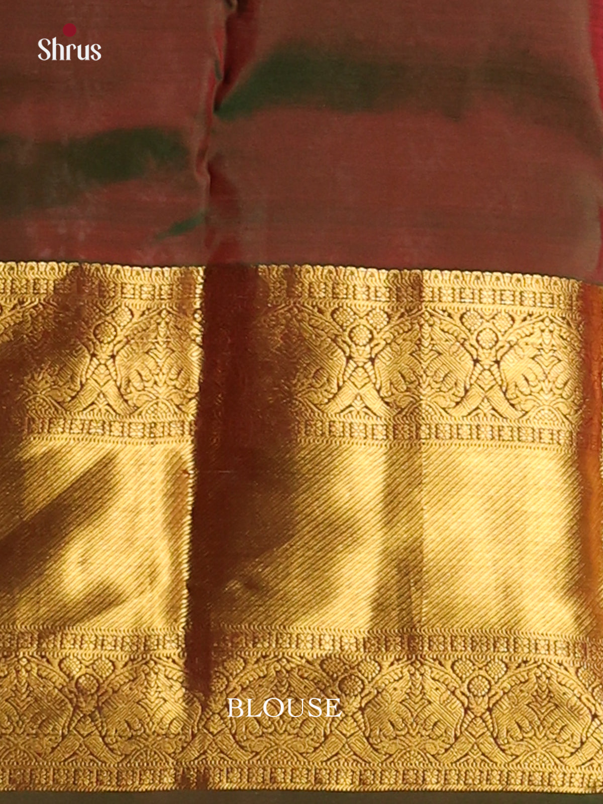Red & Brown - Kanchipuram-halfpure Saree - Shop on Shrus.com