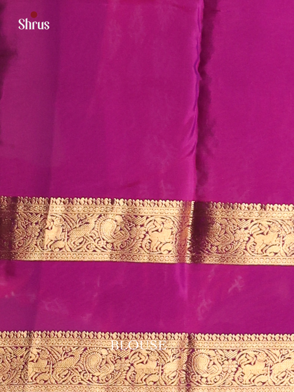 Violet & Purple - Kanchipuram-halfpure Saree - Shop on Shrus.com