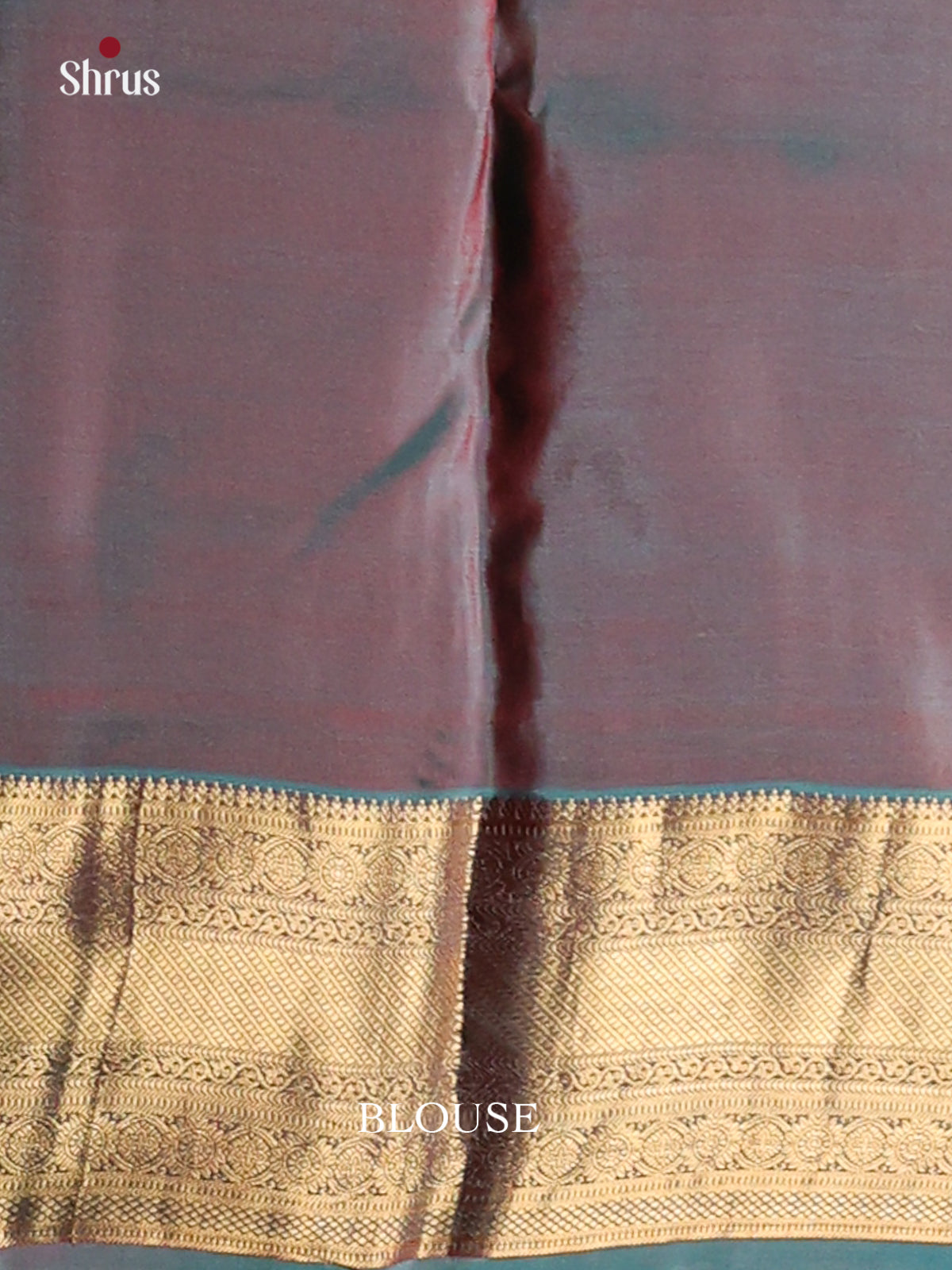 Orange & Double Shaded Purple - Kanchipuram-halfpure Saree - Shop on Shrus.com