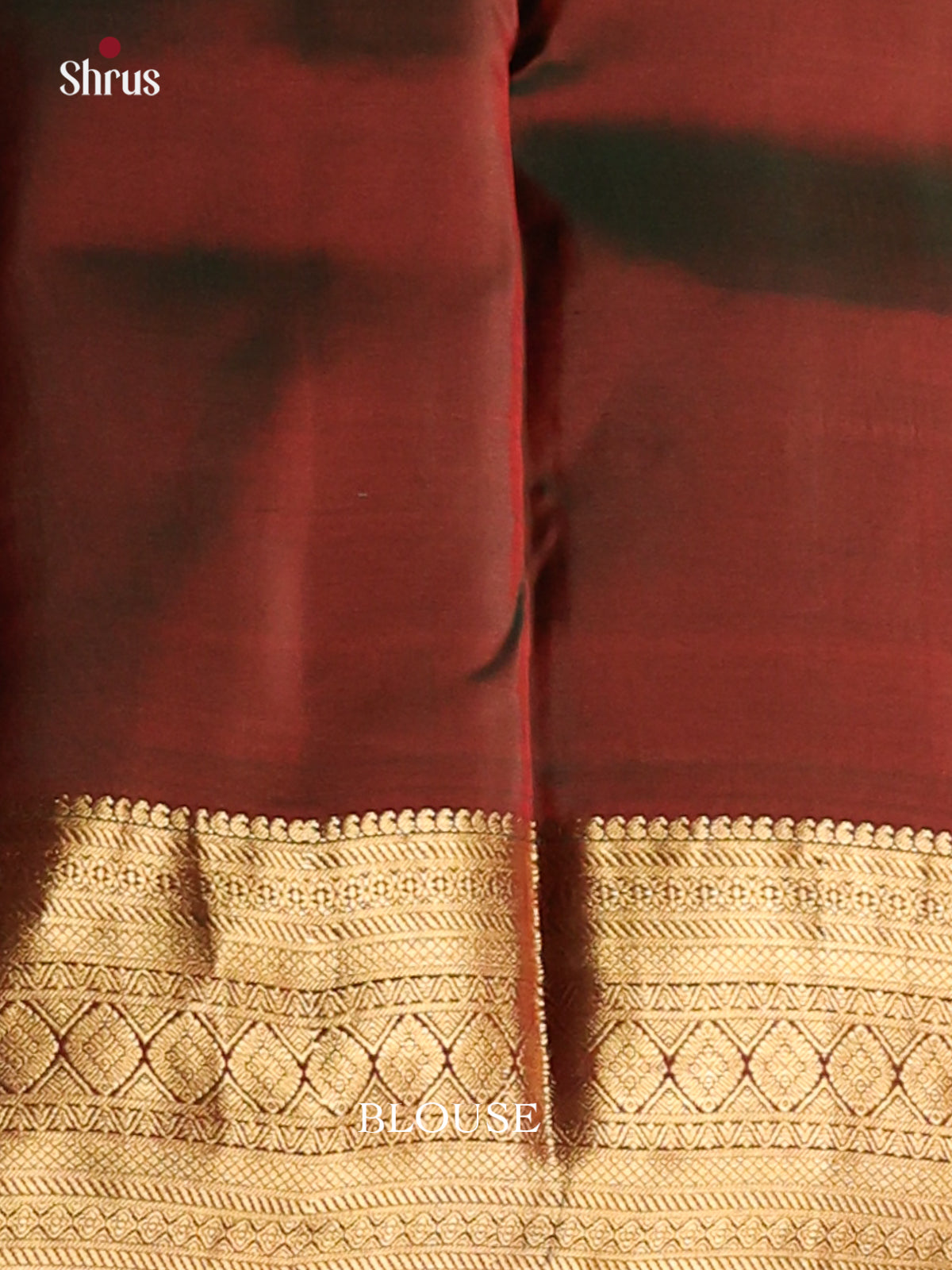 Red & Maroon - Kanchipuram-halfpure Saree - Shop on Shrus.com
