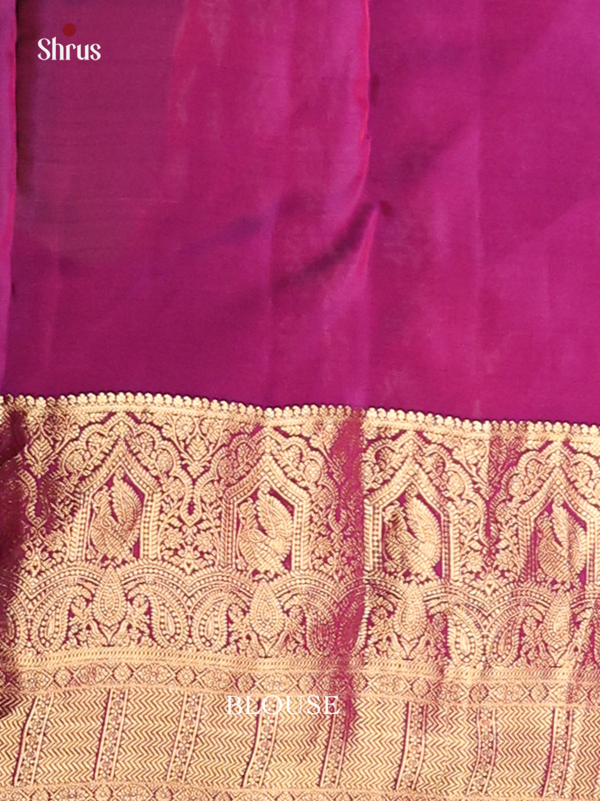 Purple(Single Tone) - Kanchipuram-halfpure Saree - Shop on Shrus.com