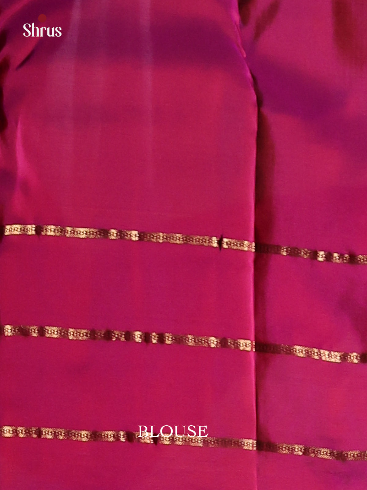 Orange & Purple - Kanchipuram-halfpure Saree - Shop on Shrus.com