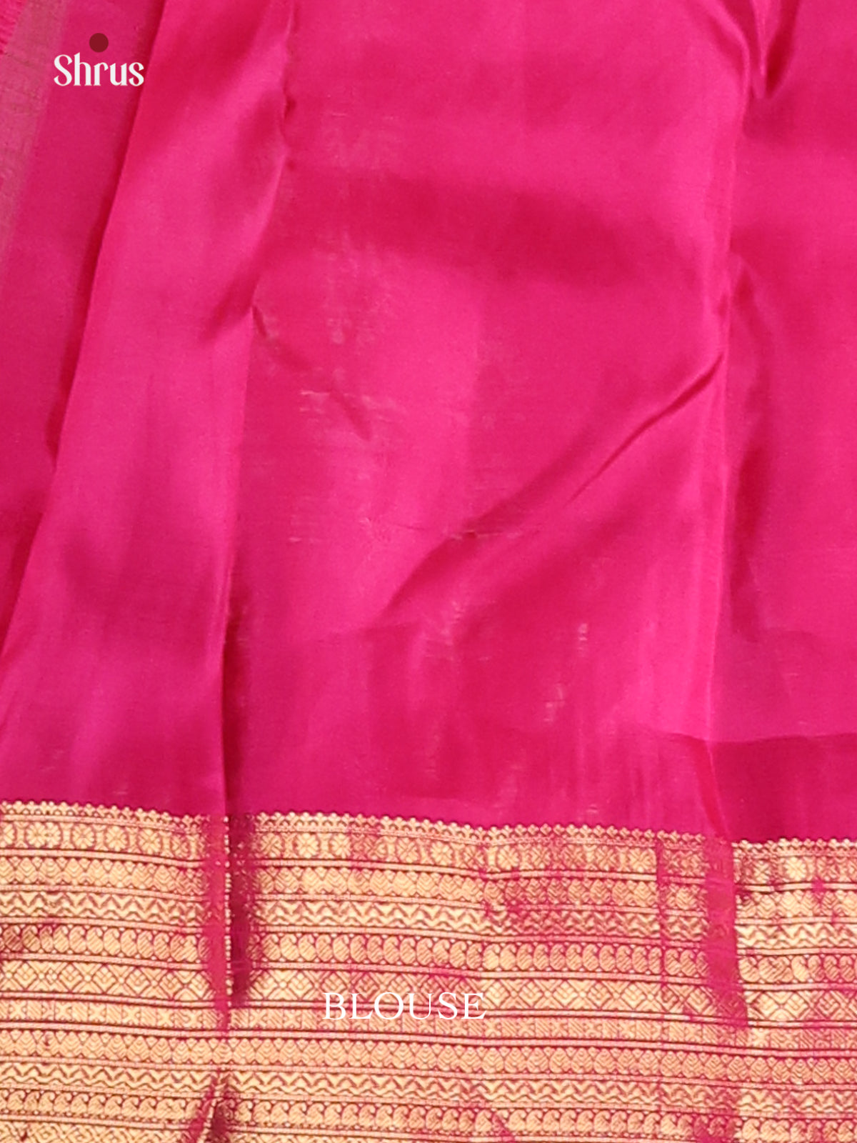 Orange & Pink - Kanchipuram-halfpure Saree - Shop on Shrus.com