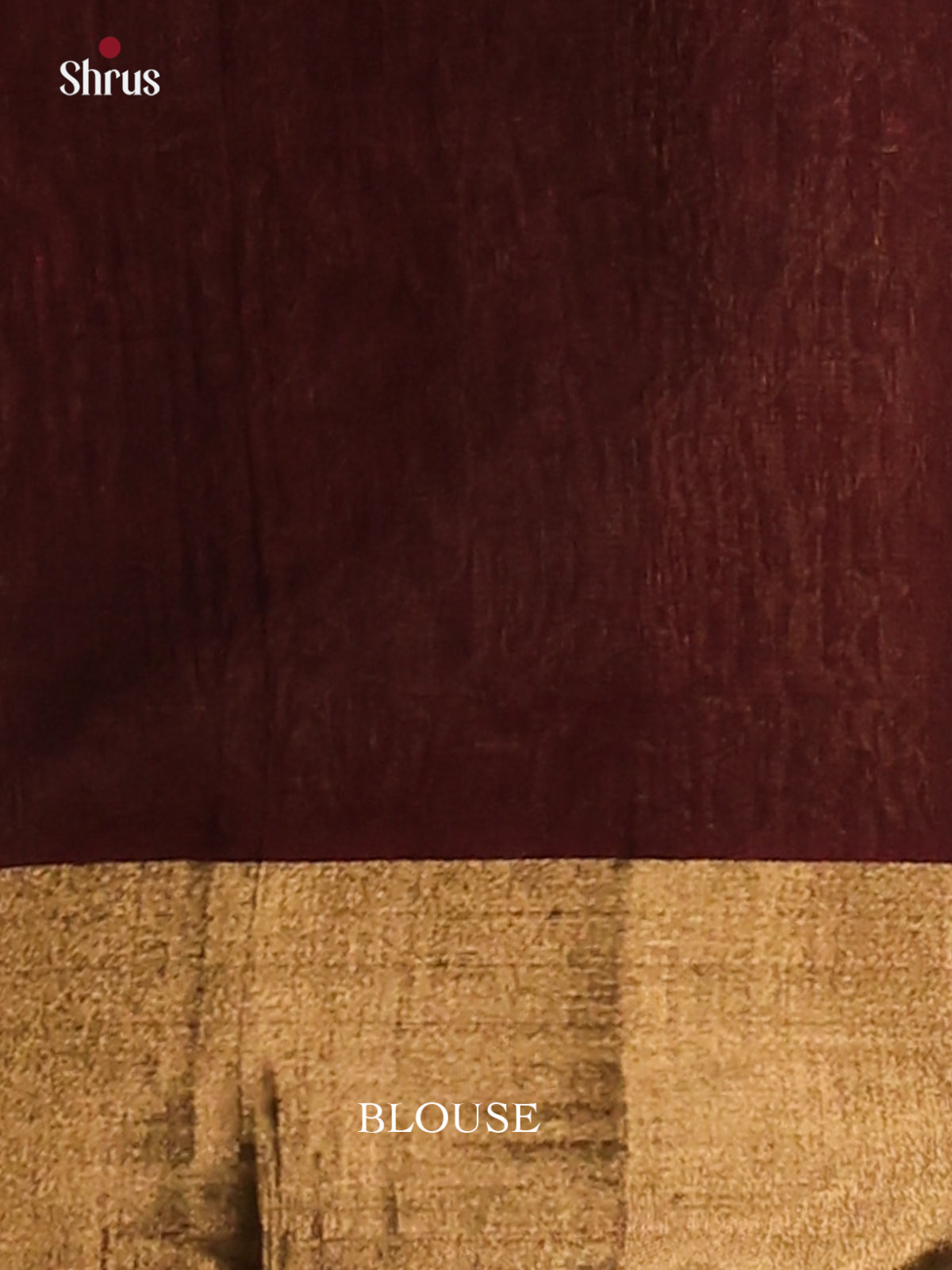 Black & Maroon - Silk Cotton Saree - Shop on Shrus.com