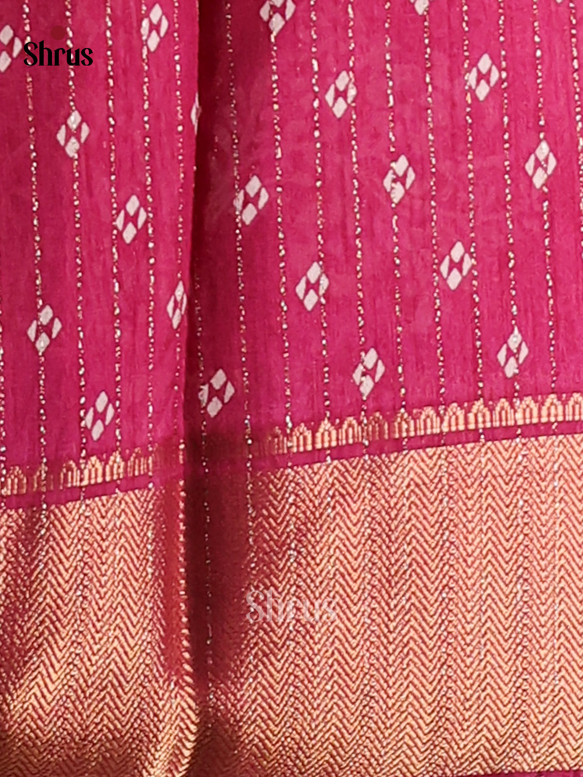 Maroon - Semi Crepe Saree - Shop on Shrus.com