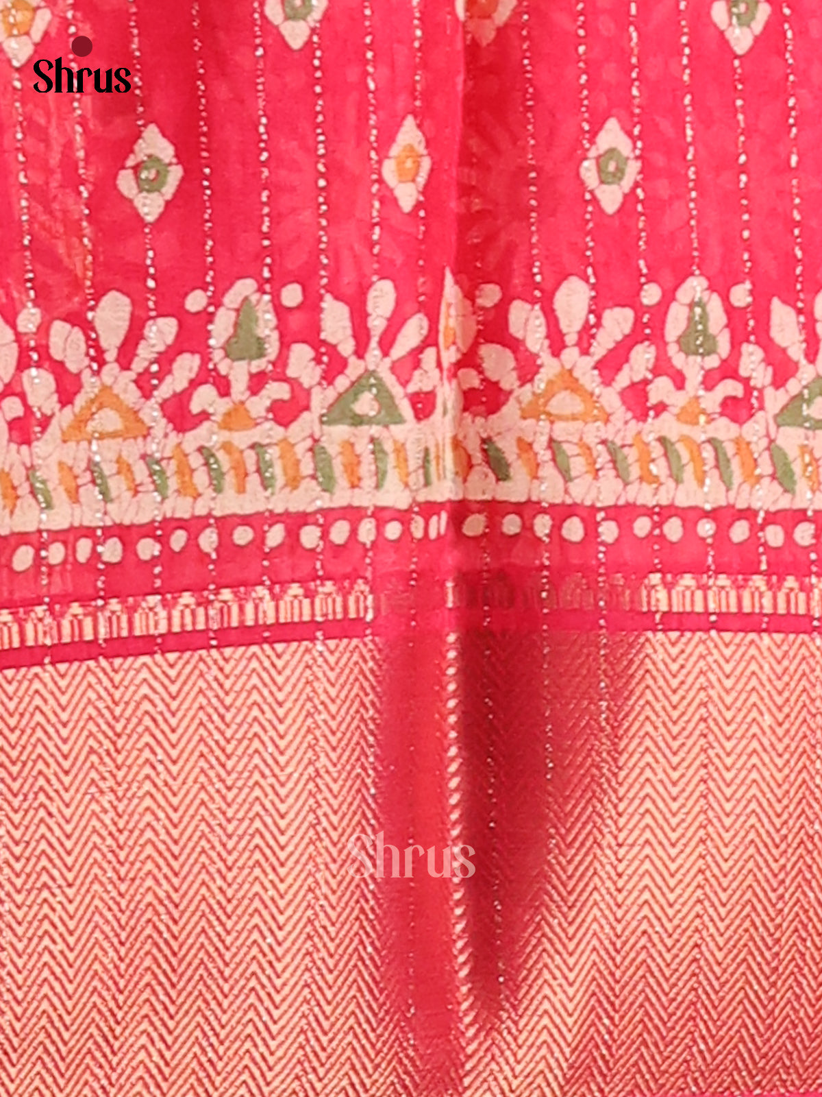 Pink - Semi Crepe Saree - Shop on Shrus.com