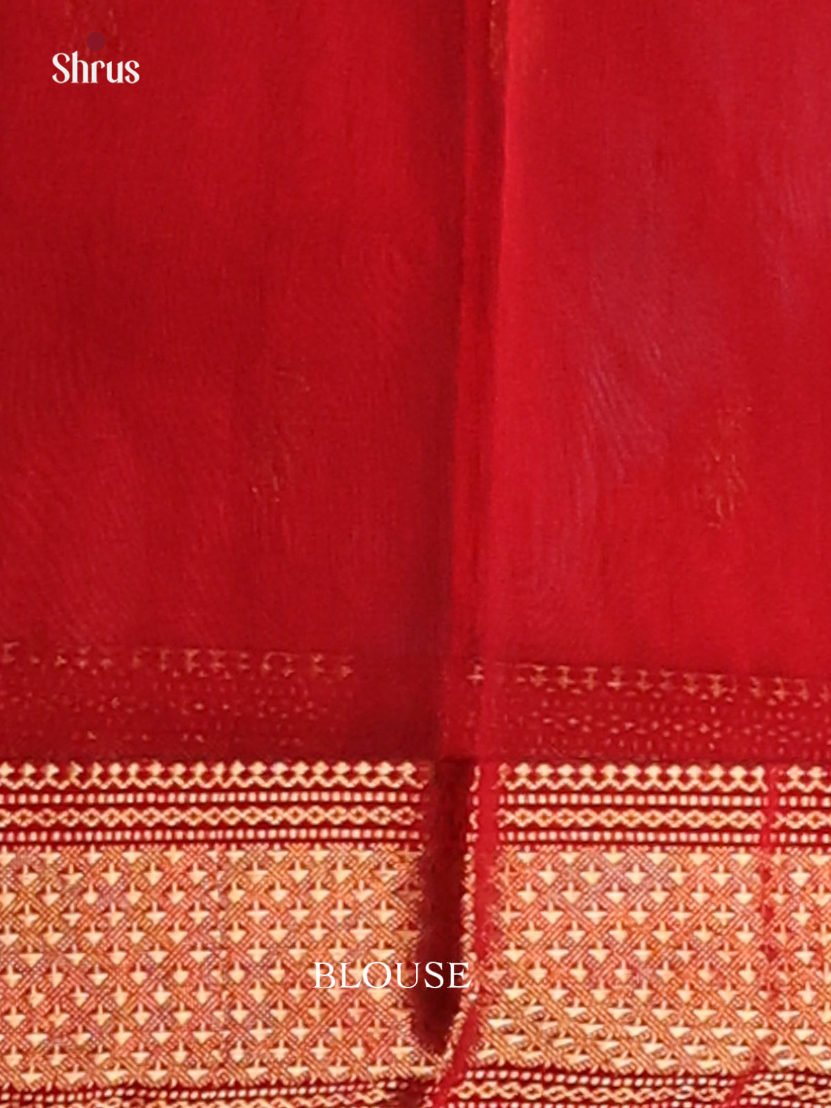 Peacock Blue & Red- Maheshwari silkcotton Saree - Shop on Shrus.com