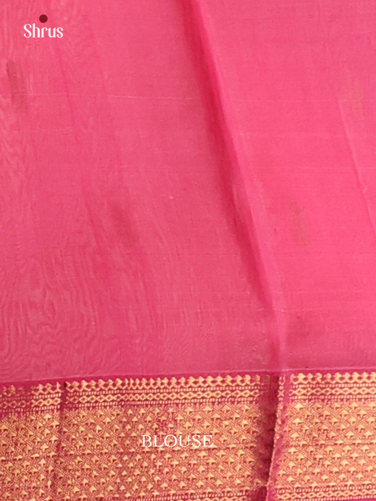 Baby Pink & Pink - Maheshwari silkcotton Saree - Shop on Shrus.com