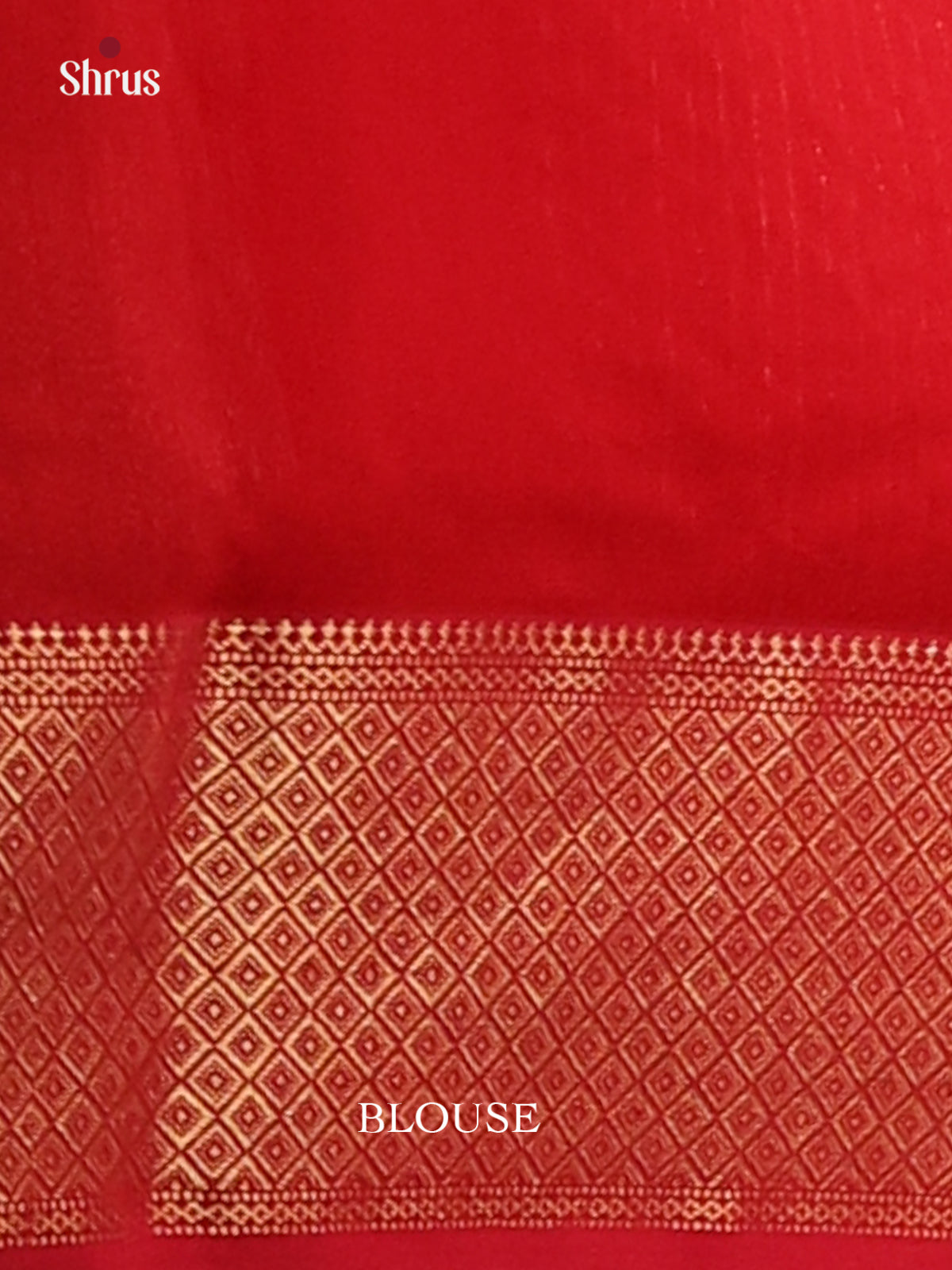 Red(Single Tone)- Maheshwari silkcotton Saree - Shop on Shrus.com