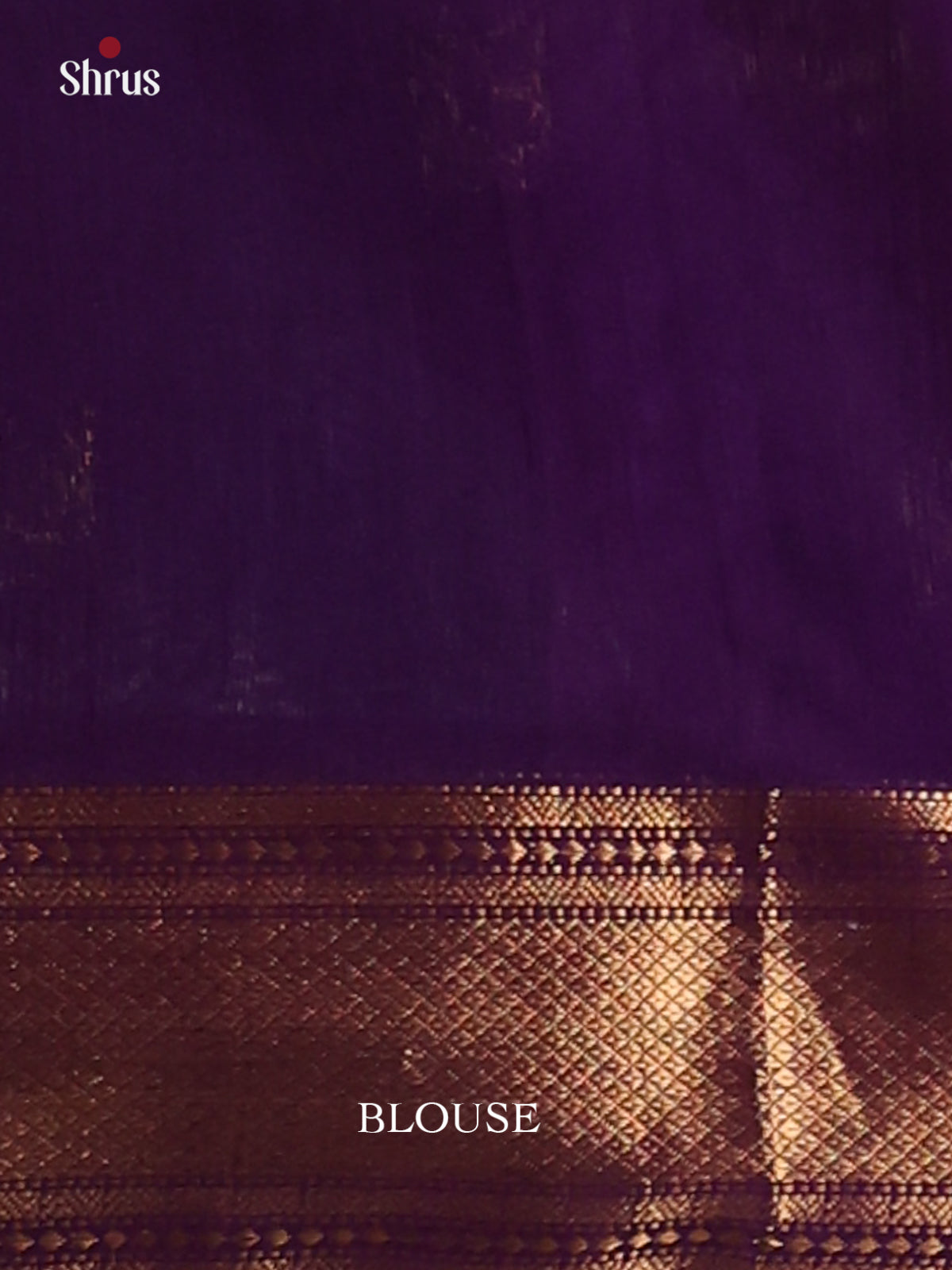 Blue with Violet- Maheshwari silkcotton Saree - Shop on Shrus.com