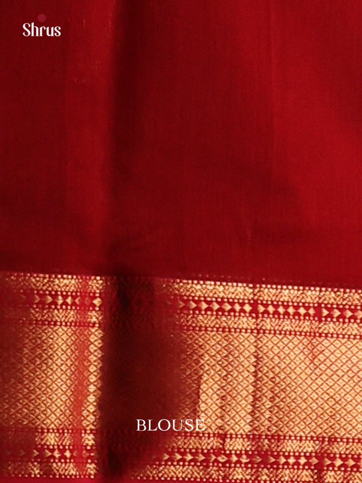 Black with Red- Maheshwari silkcotton Saree - Shop on Shrus.com