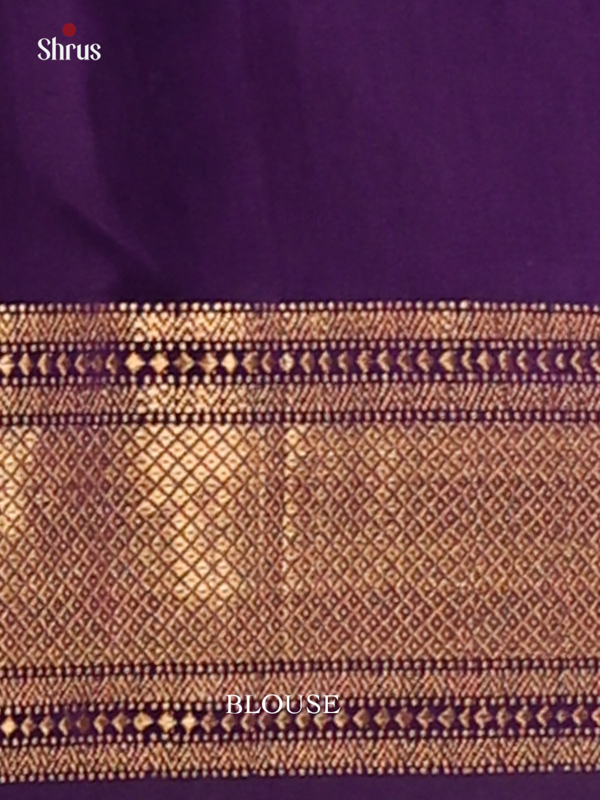Green with Violet- Maheshwari silkcotton Saree - Shop on Shrus.com
