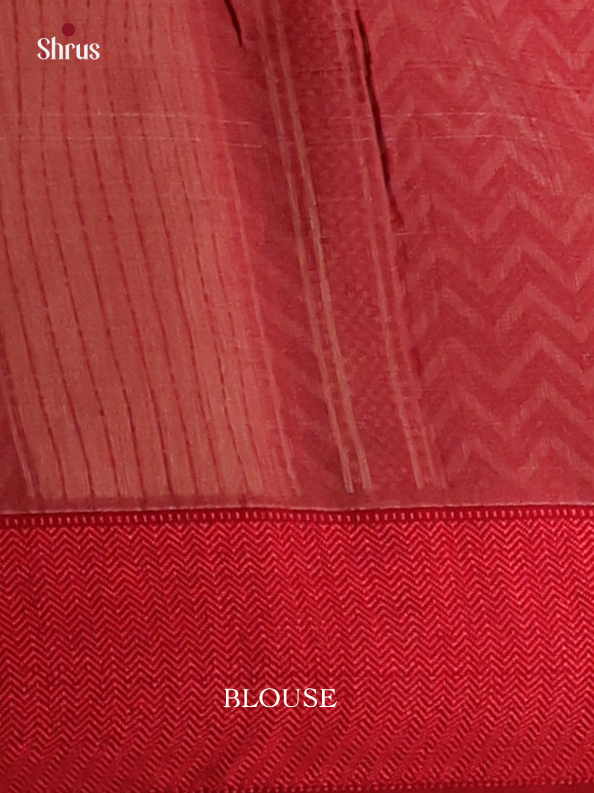 Beige with Red - Maheshwari silkcotton Saree - Shop on Shrus.com