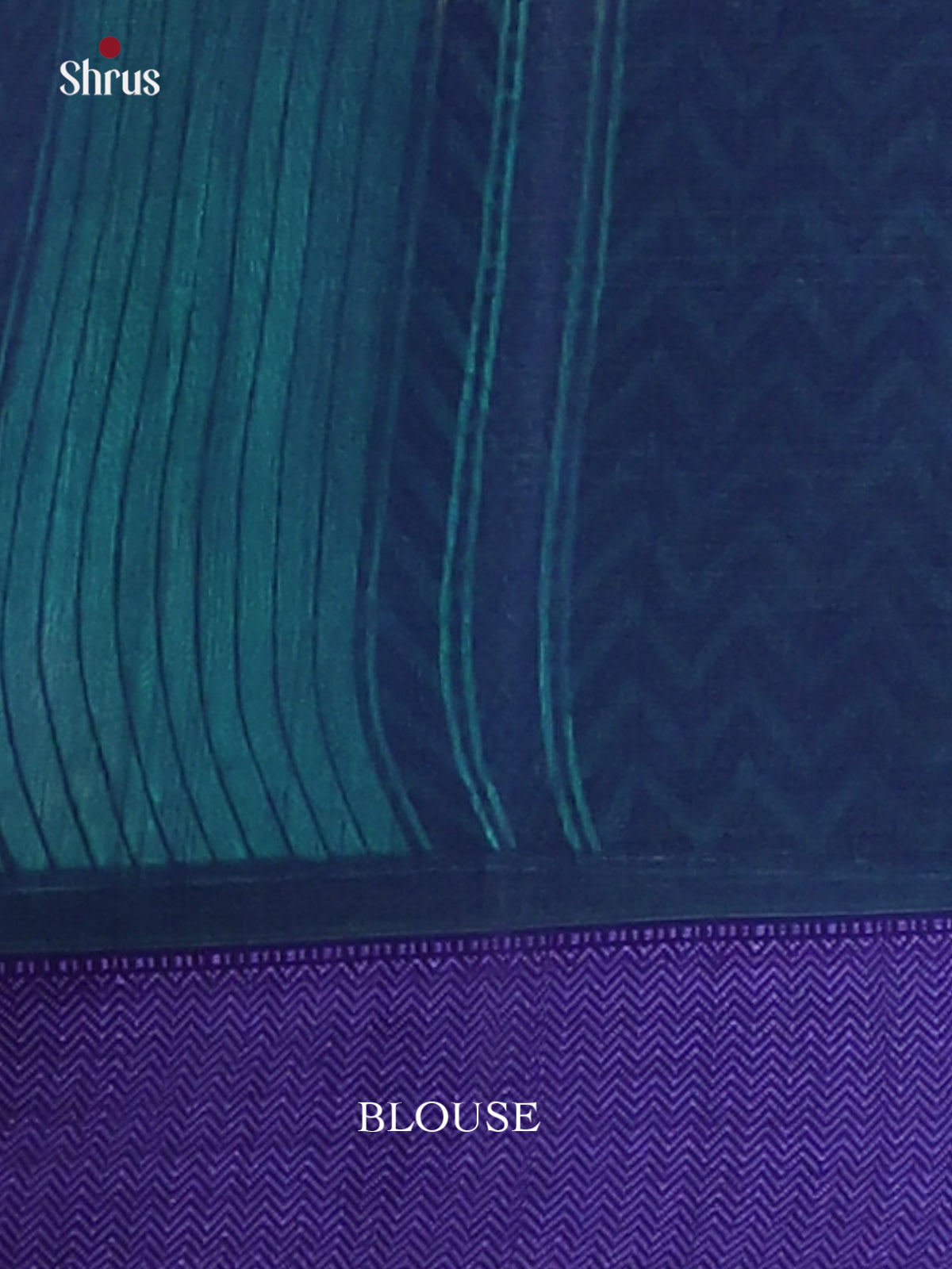 Green & Blue - Maheshwari silkcotton Saree - Shop on Shrus.com