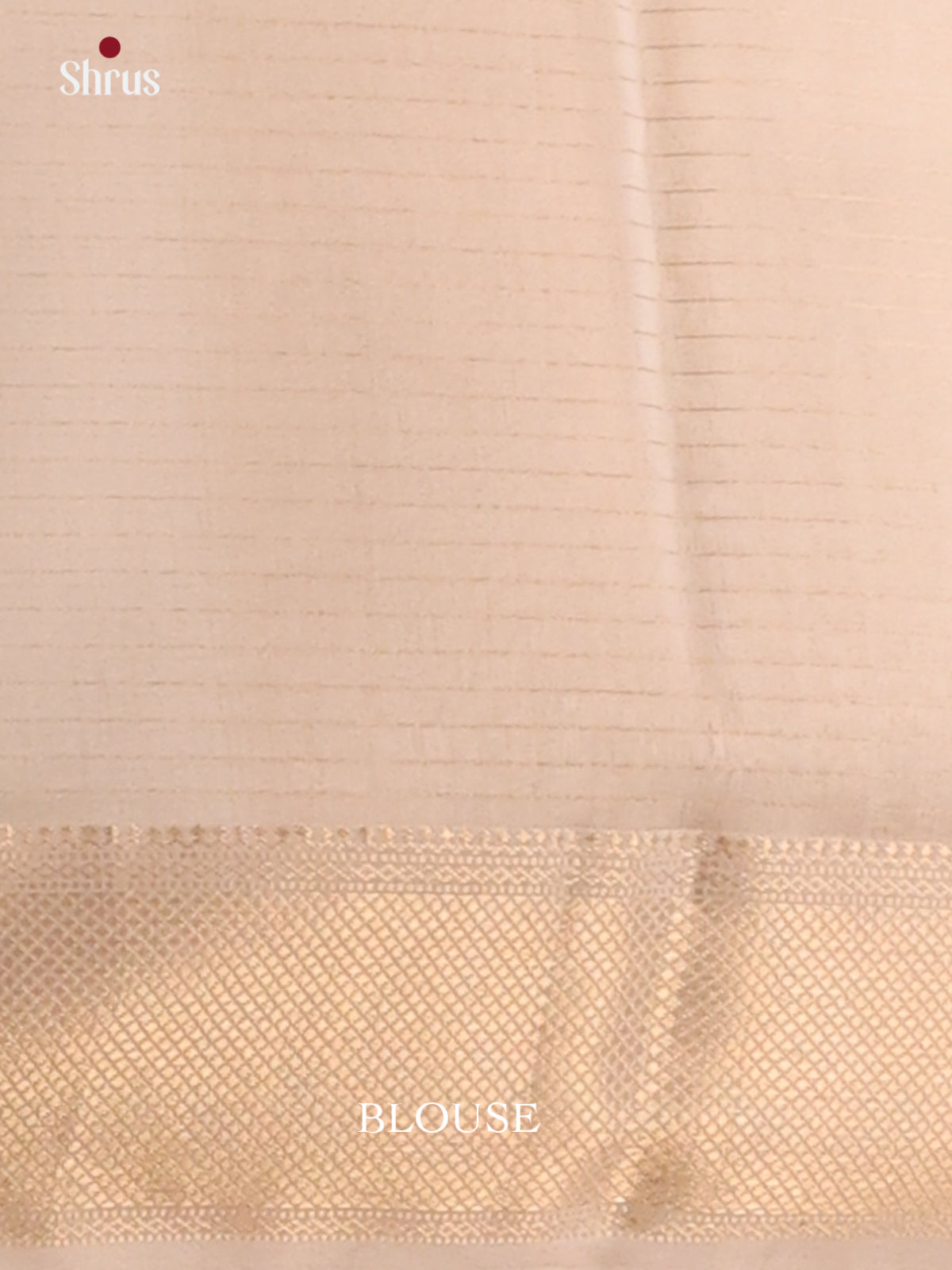 Cream(Single Tone)- Maheshwari silkcotton Saree - Shop on Shrus.com