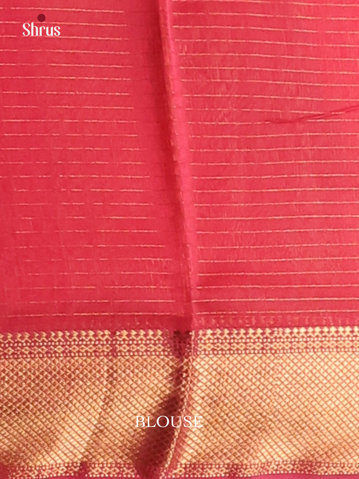 Pink(Single Tone)- Maheshwari silkcotton Saree - Shop on Shrus.com