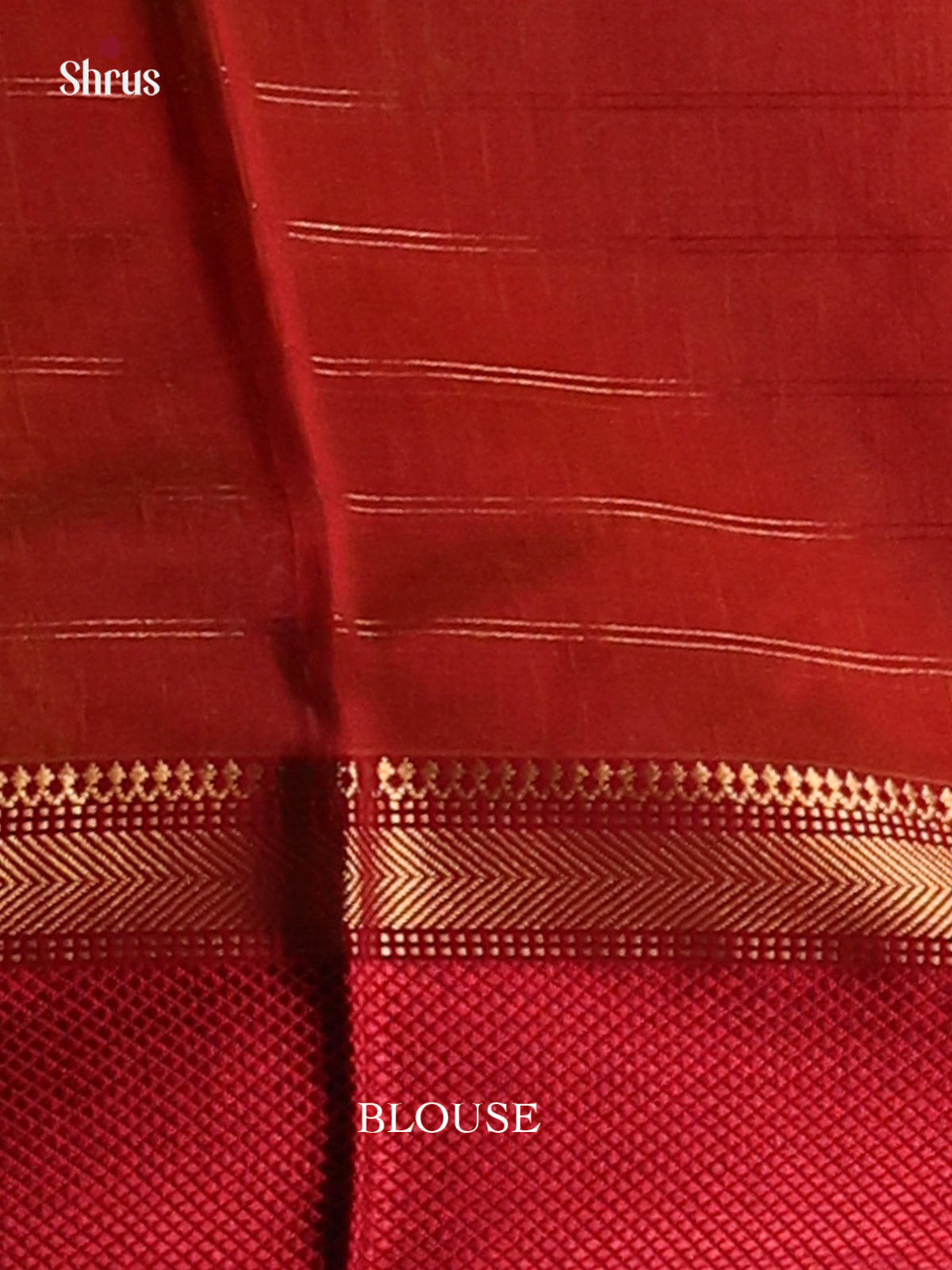 Mustard with Maroon - Maheshwari silkcotton Saree - Shop on Shrus.com