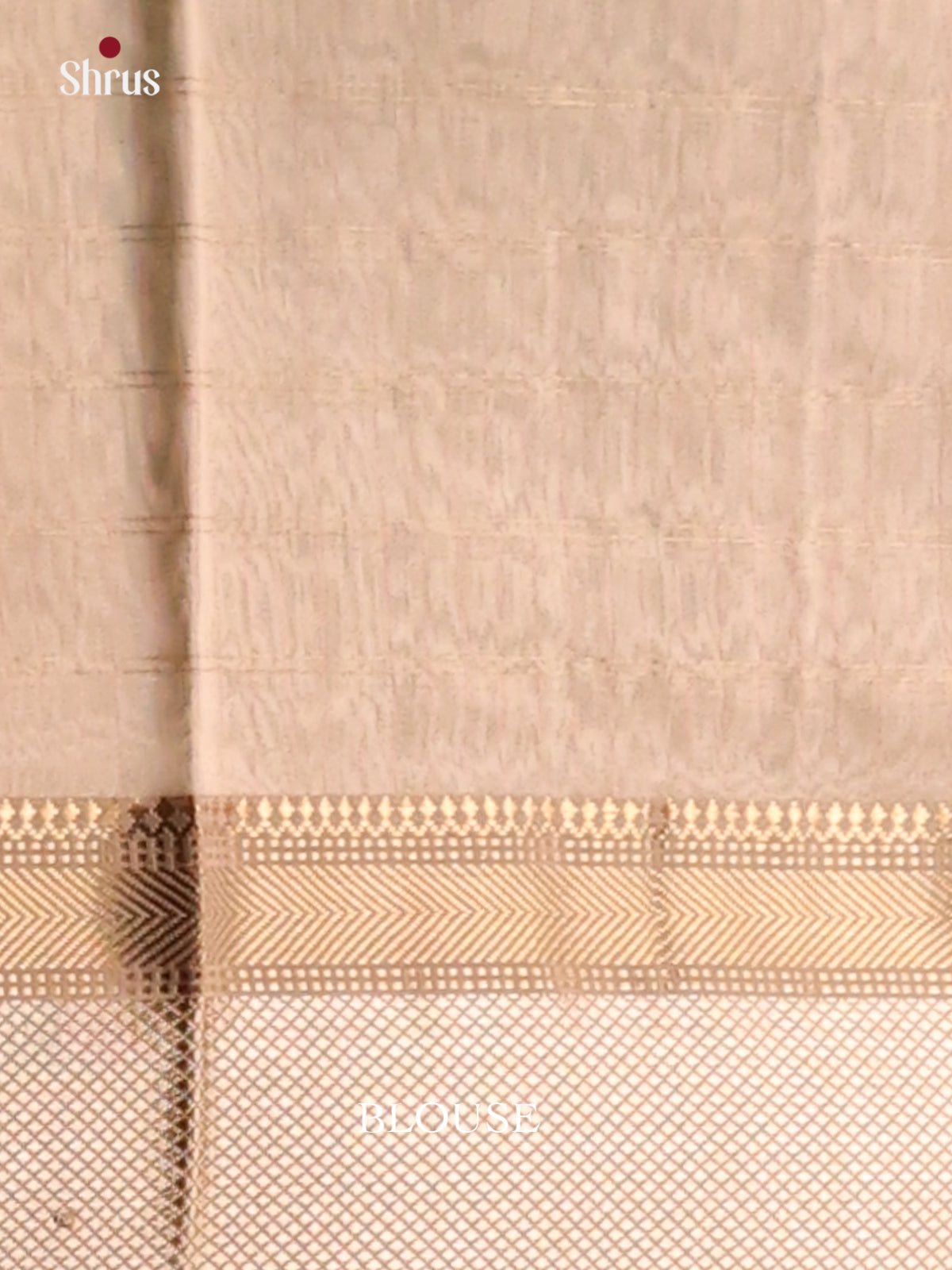 Pink with Cream - Maheshwari silkcotton Saree - Shop on Shrus.com