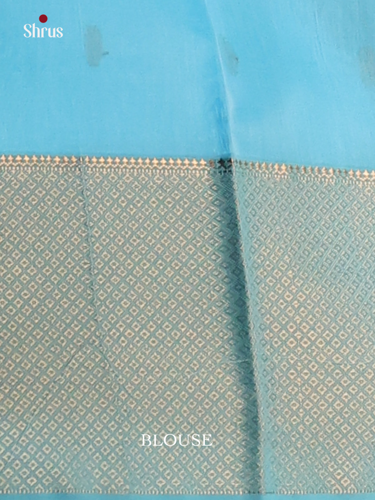 Lite Blue(Single tone) - Maheshwari silkcotton Saree - Shop on Shrus.com
